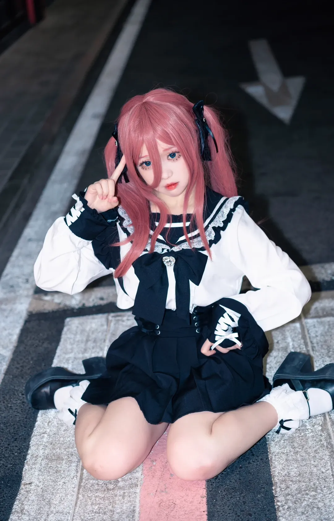 中野三玖cos, 漫展摄影, 五等分的花嫁, 地雷系服饰, 广州萌物语