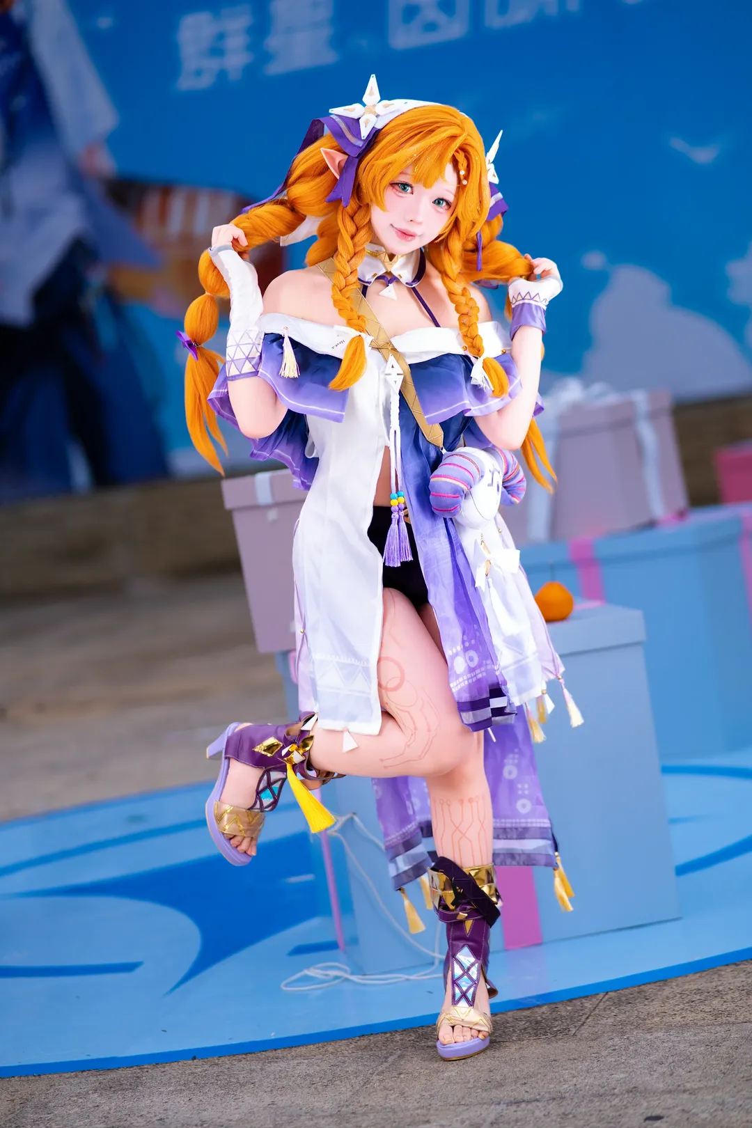 鸣潮, cosplay, 西格莉卡cos, 生日会, 橘子 - 第2张