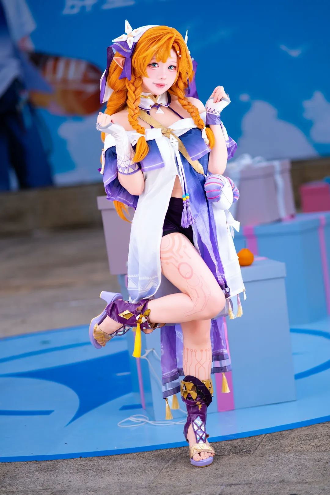 鸣潮, cosplay, 西格莉卡cos, 生日会, 橘子 - 第4张
