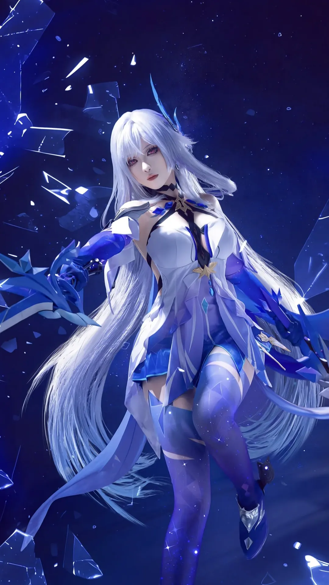 Genshin Impact, Character accuracy, Aesthetic photography, Skirk cosplay, Anime-style makeup and styling
