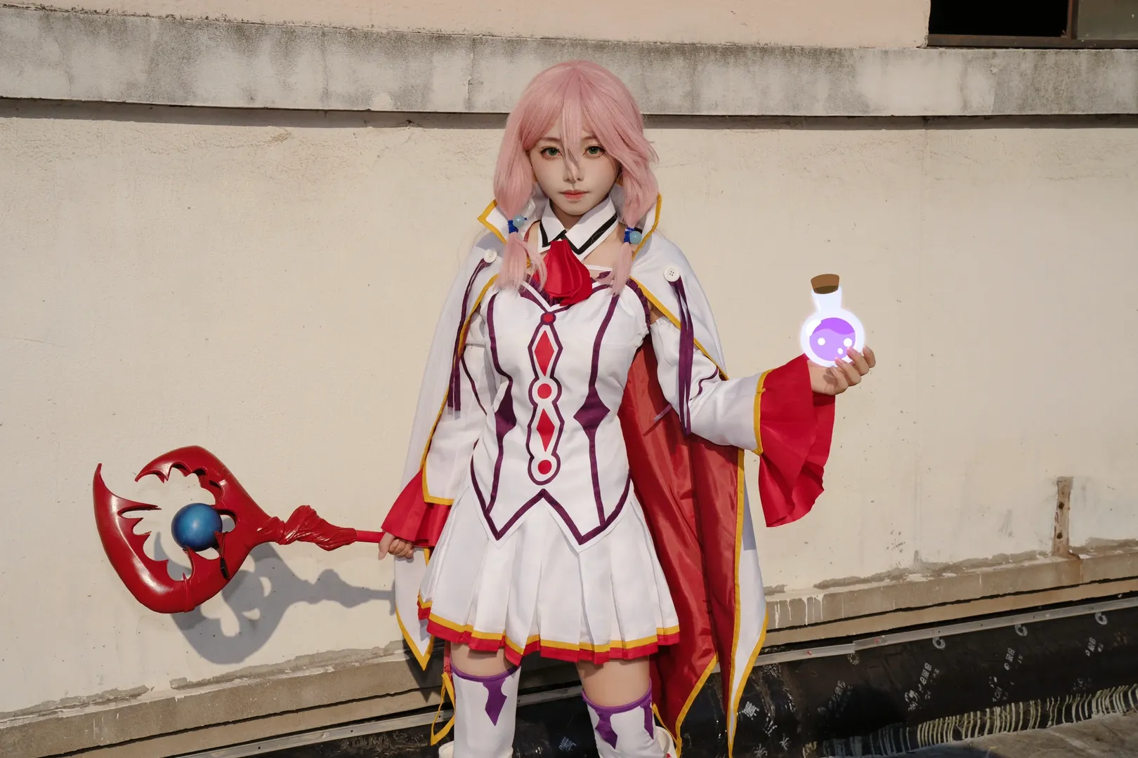 二次元少女, 户外摄影, 芙蕾雅cos, 粉色头发cosplay, 魔法师 - 第11张