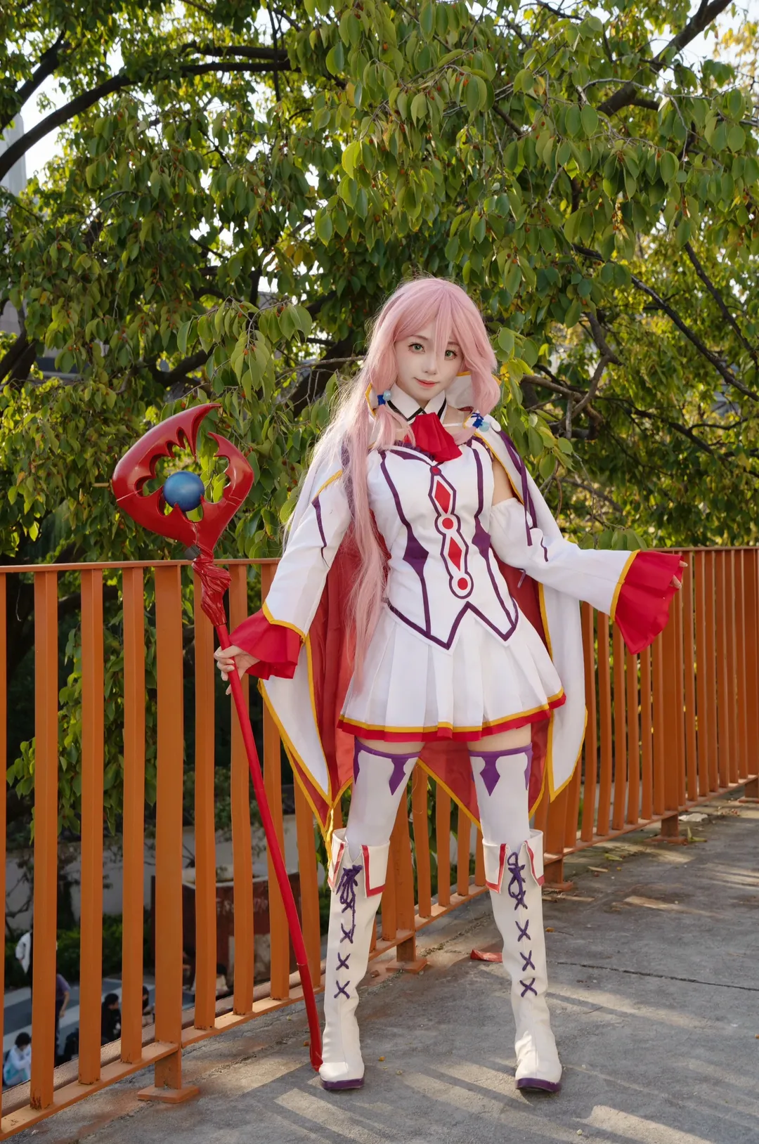 二次元少女, 户外摄影, 芙蕾雅cos, 粉色头发cosplay, 魔法师 - 第5张