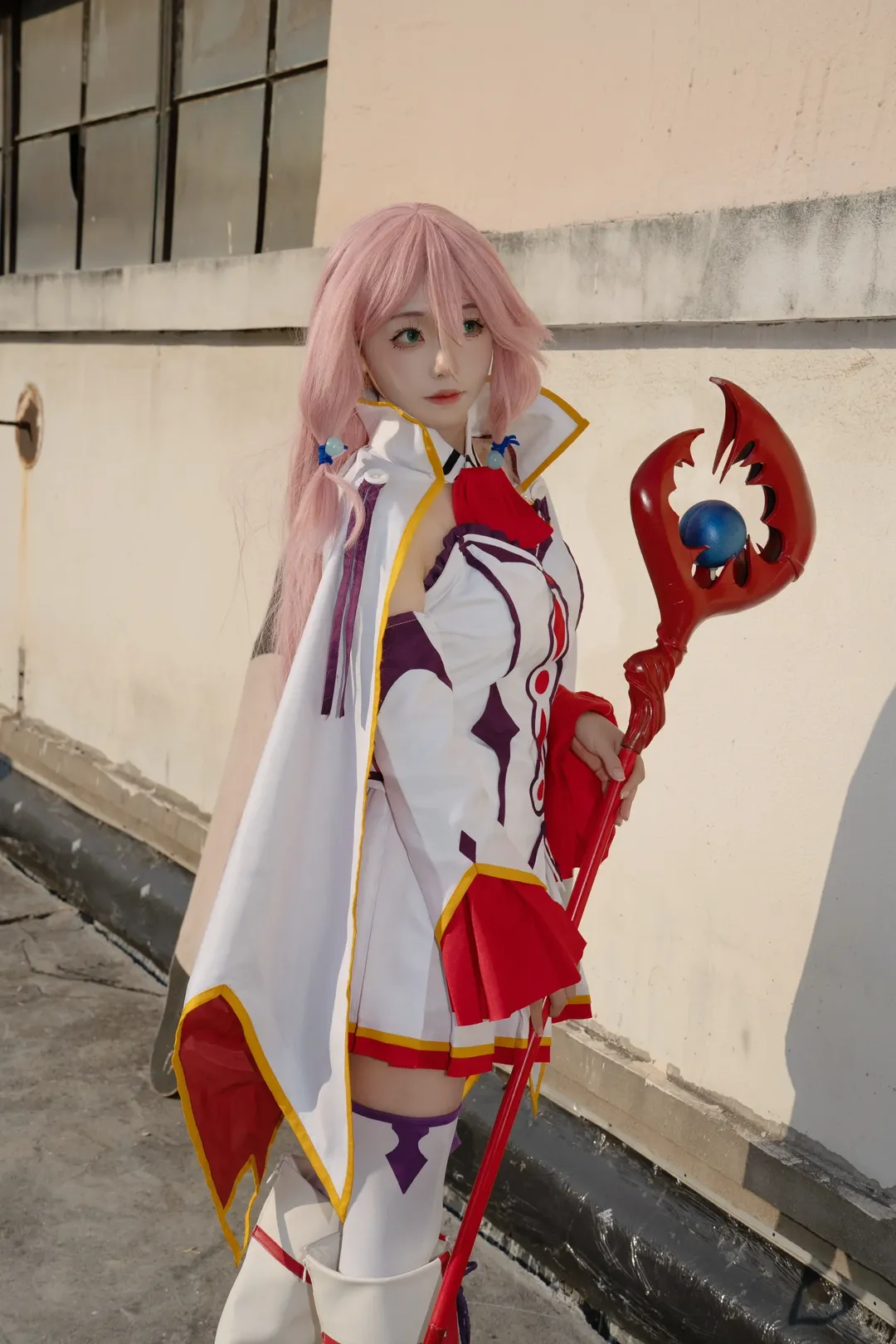 二次元少女, 户外摄影, 芙蕾雅cos, 粉色头发cosplay, 魔法师 - 第6张