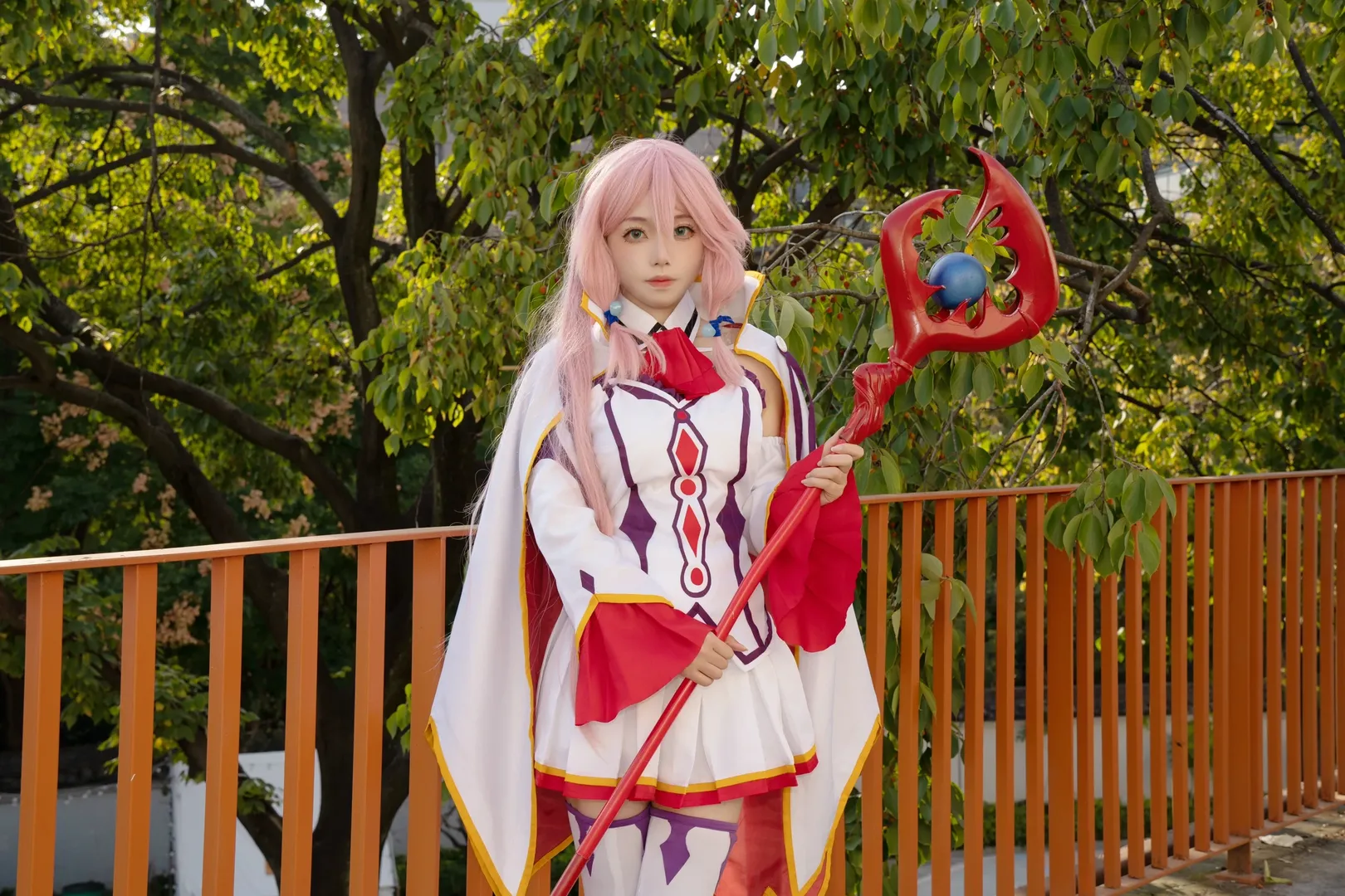 二次元少女, 户外摄影, 芙蕾雅cos, 粉色头发cosplay, 魔法师 - 第8张