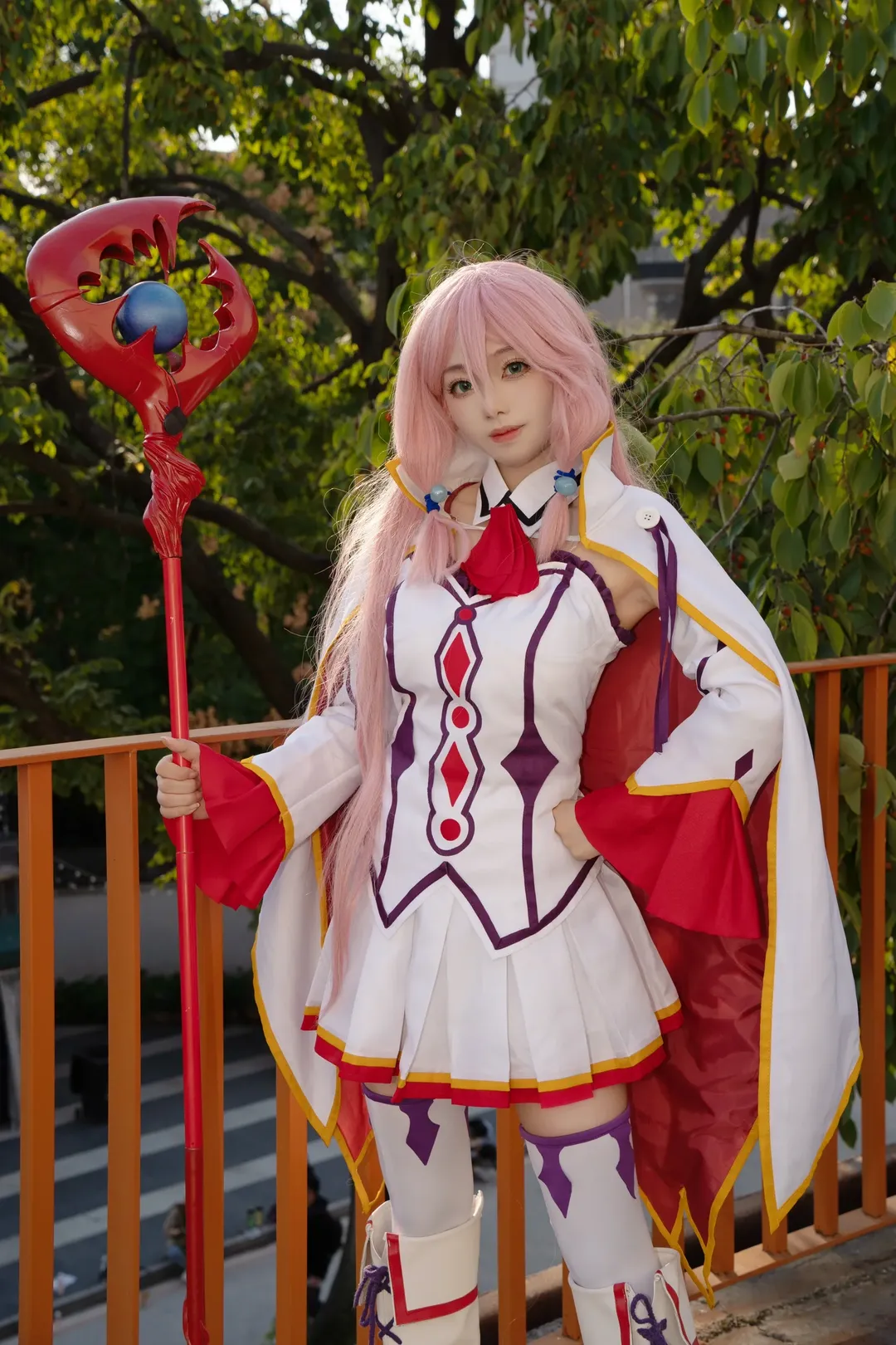 二次元少女, 户外摄影, 芙蕾雅cos, 粉色头发cosplay, 魔法师 - 第9张