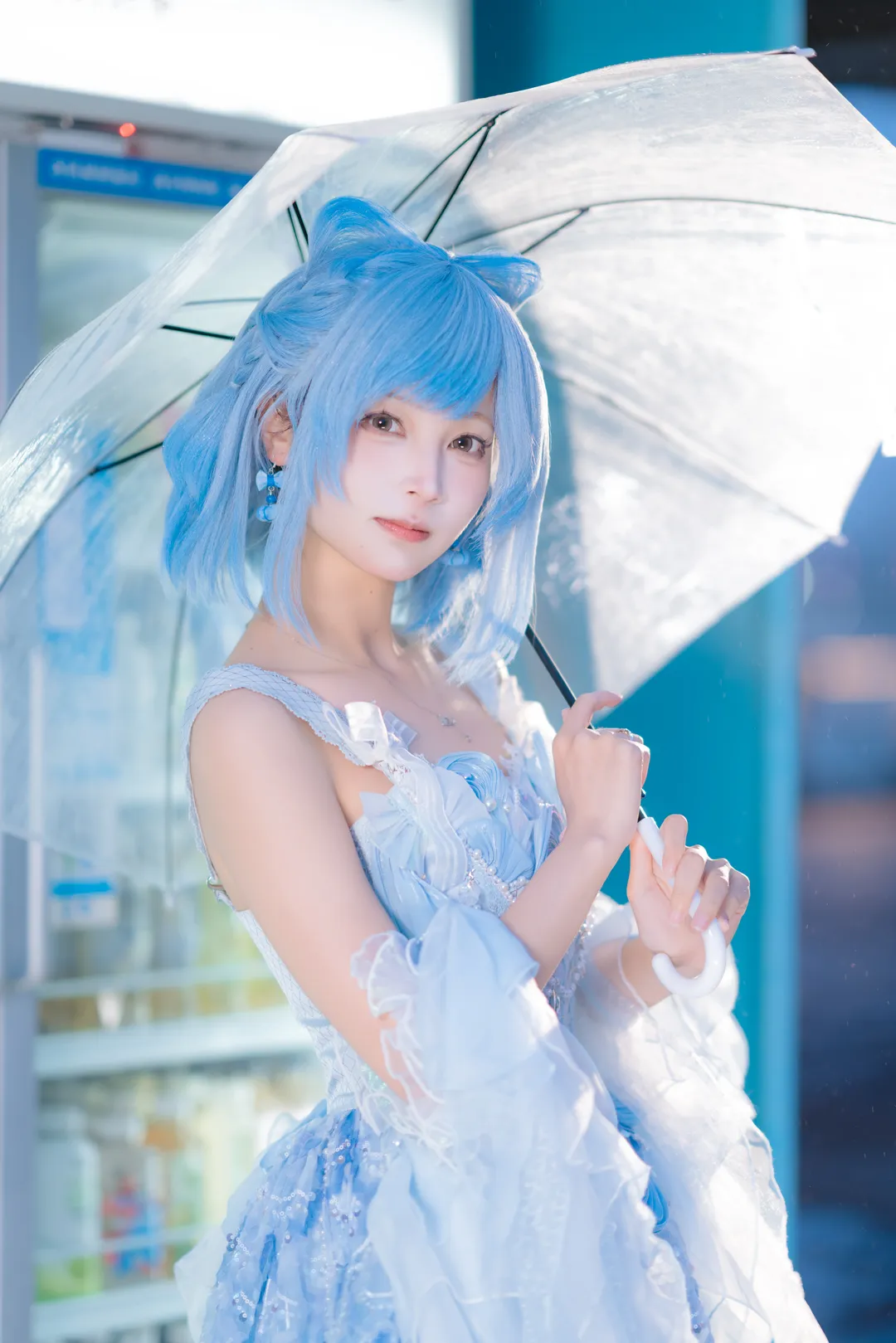 夜景人像, cosplay摄影, 二次元穿搭, 水蓝蓝cos, 洛克王国世界 - 第4张