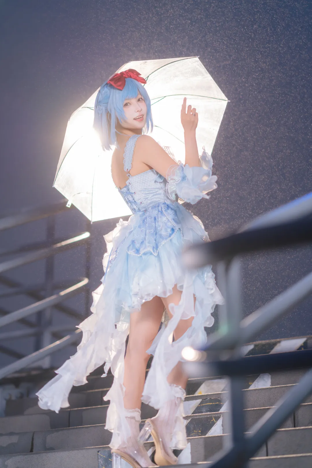 二次元摄影, cosplay分享, 水蓝蓝cos, 洛克王国世界, 蓝调氛围感 - 第1张