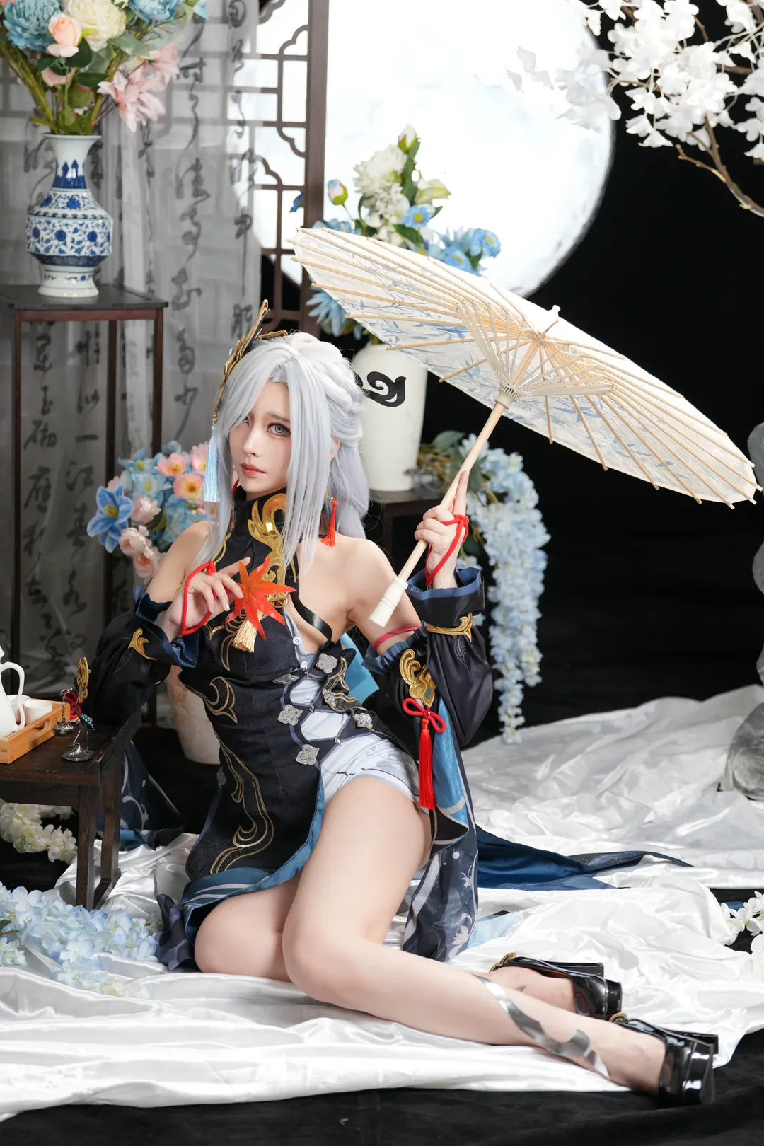原神, 申鹤cos, cosplay摄影, 二次元还原, 古风国风