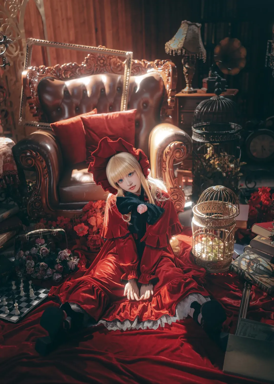 蔷薇少女, 梦幻光影, 真红cos, 复古洋装摄影, 人偶写真 - 第2张