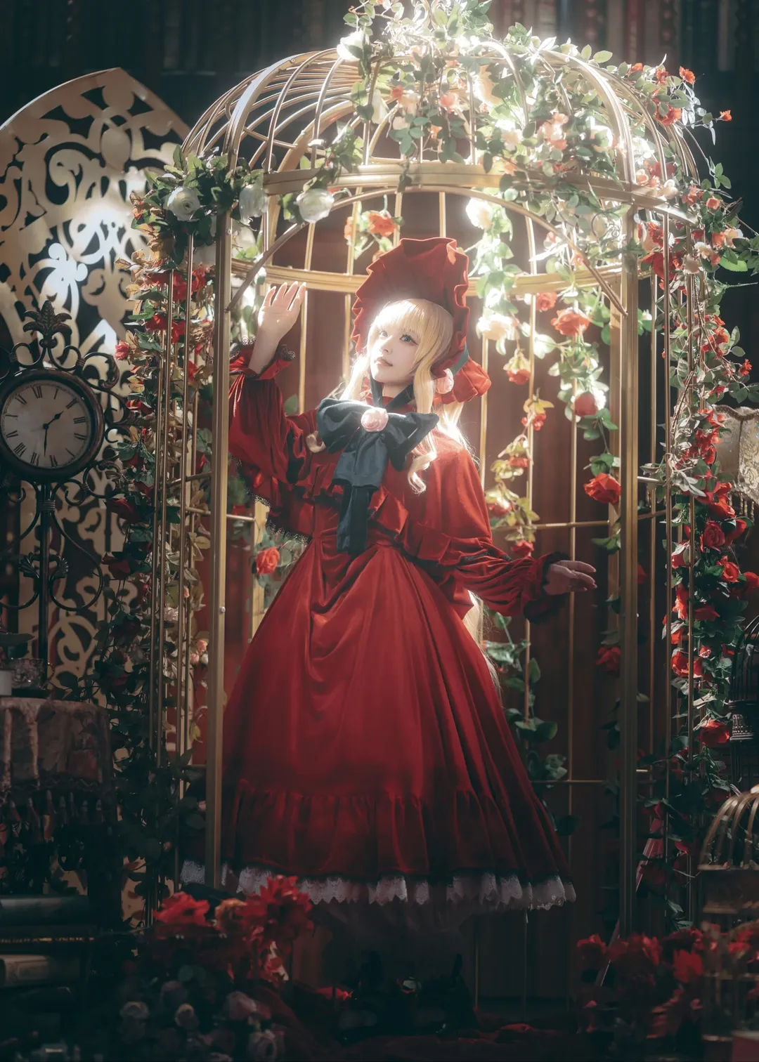 蔷薇少女, 梦幻光影, 真红cos, 复古洋装摄影, 人偶写真 - 第3张