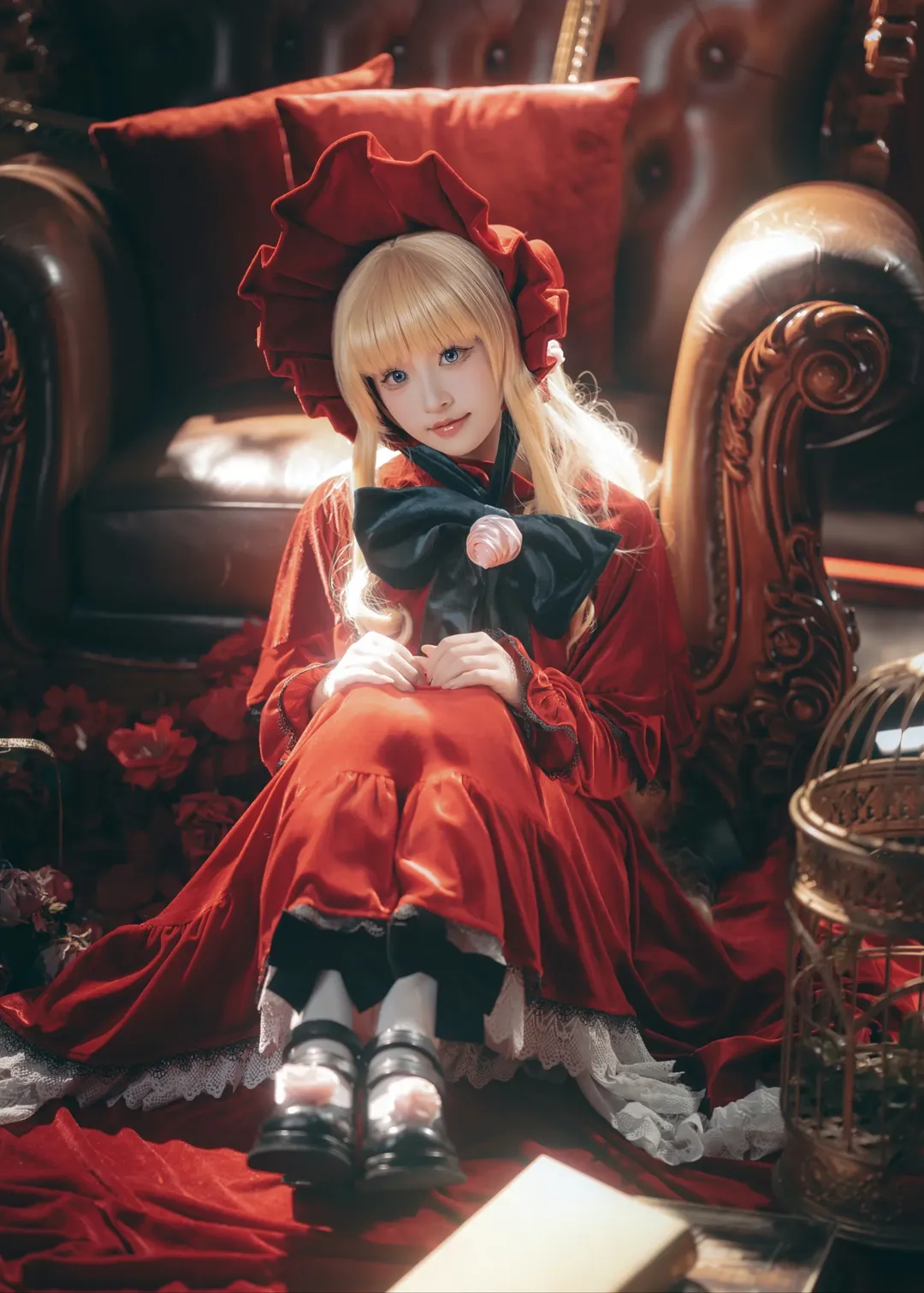 蔷薇少女, 梦幻光影, 真红cos, 复古洋装摄影, 人偶写真 - 第4张