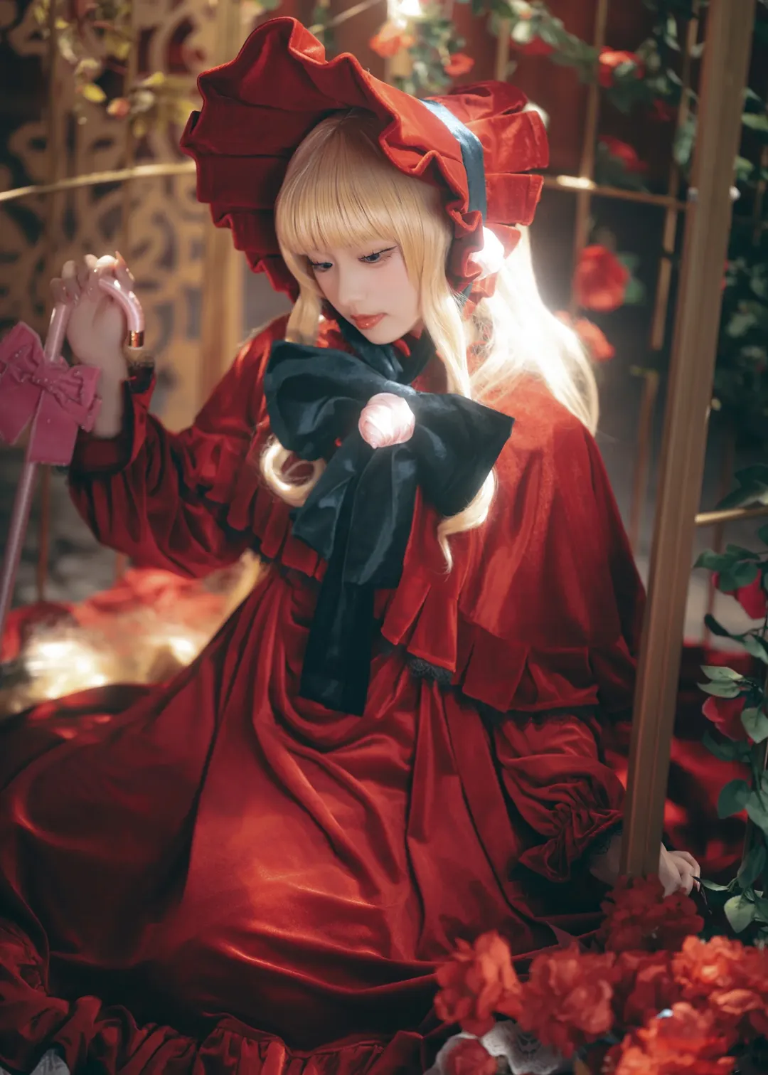 蔷薇少女, 梦幻光影, 真红cos, 复古洋装摄影, 人偶写真 - 第7张