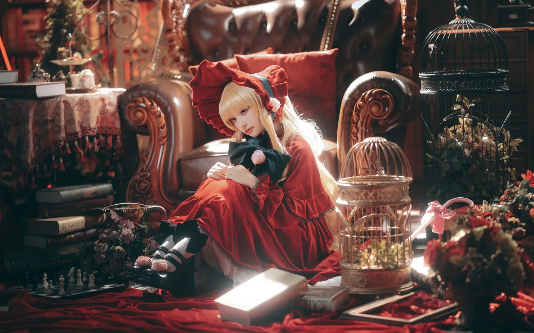 蔷薇少女, 梦幻光影, 真红cos, 复古洋装摄影, 人偶写真 - 第9张