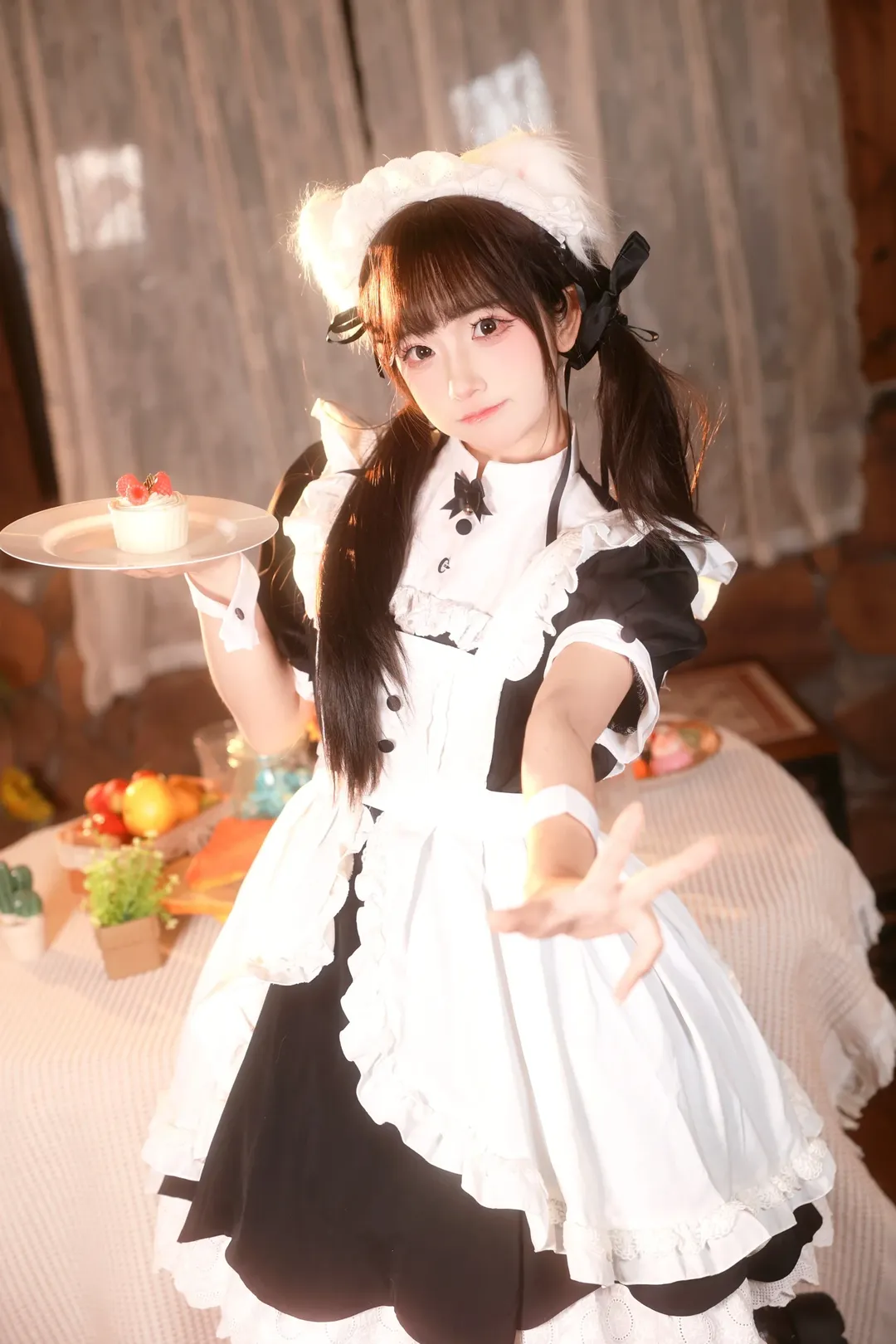 女仆装, 室内写真, 上海约拍, cosplay日常, 可爱风格
