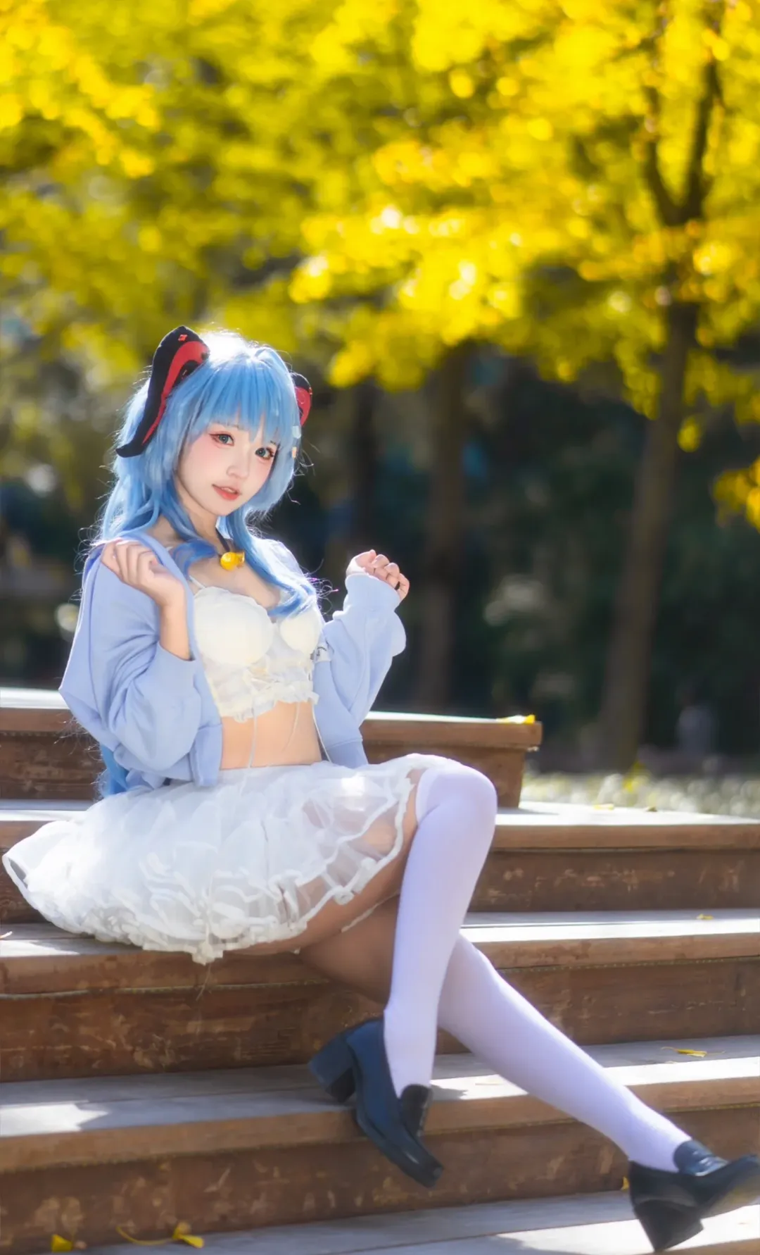 原神, 甘雨 コスプレ, 独自設定, 銀杏, 日常風 - 3枚目