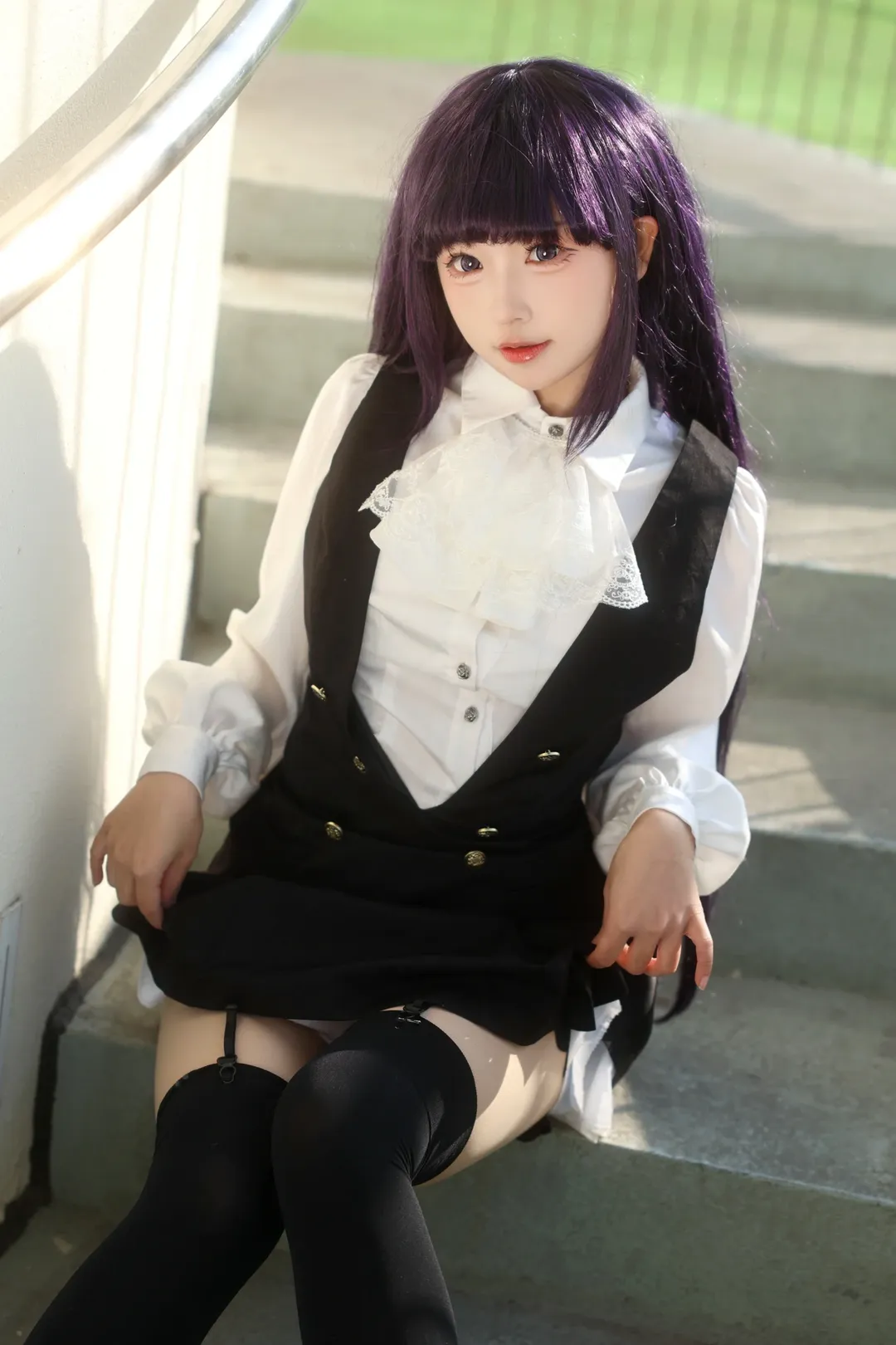 凛凛蝶cos, 妖狐仆, cosplay日常, 二次元穿搭, 户外人像 - 第1张
