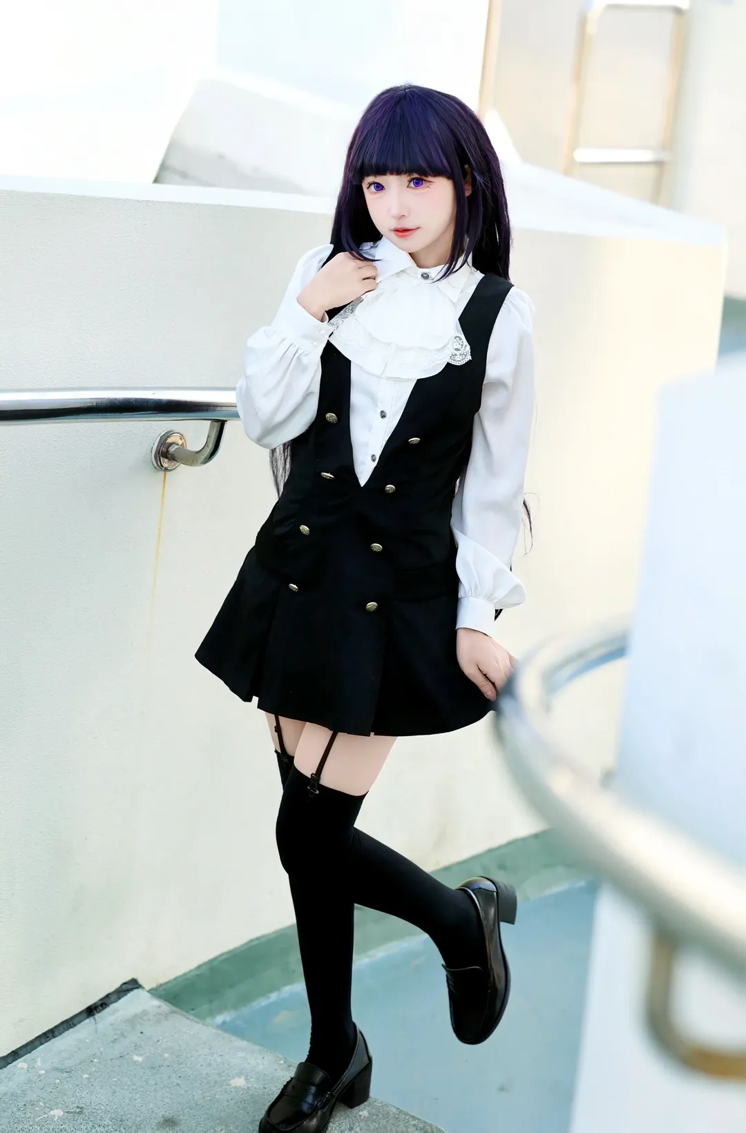 凛凛蝶cos, 妖狐仆, cosplay日常, 二次元穿搭, 户外人像 - 第13张