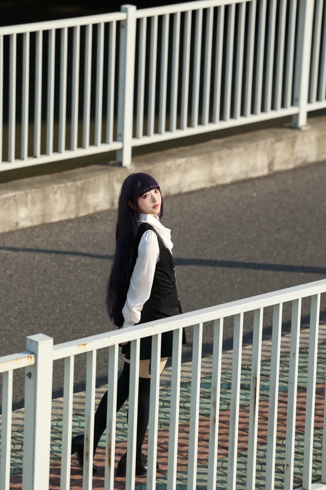凛凛蝶cos, 妖狐仆, cosplay日常, 二次元穿搭, 户外人像 - 第5张