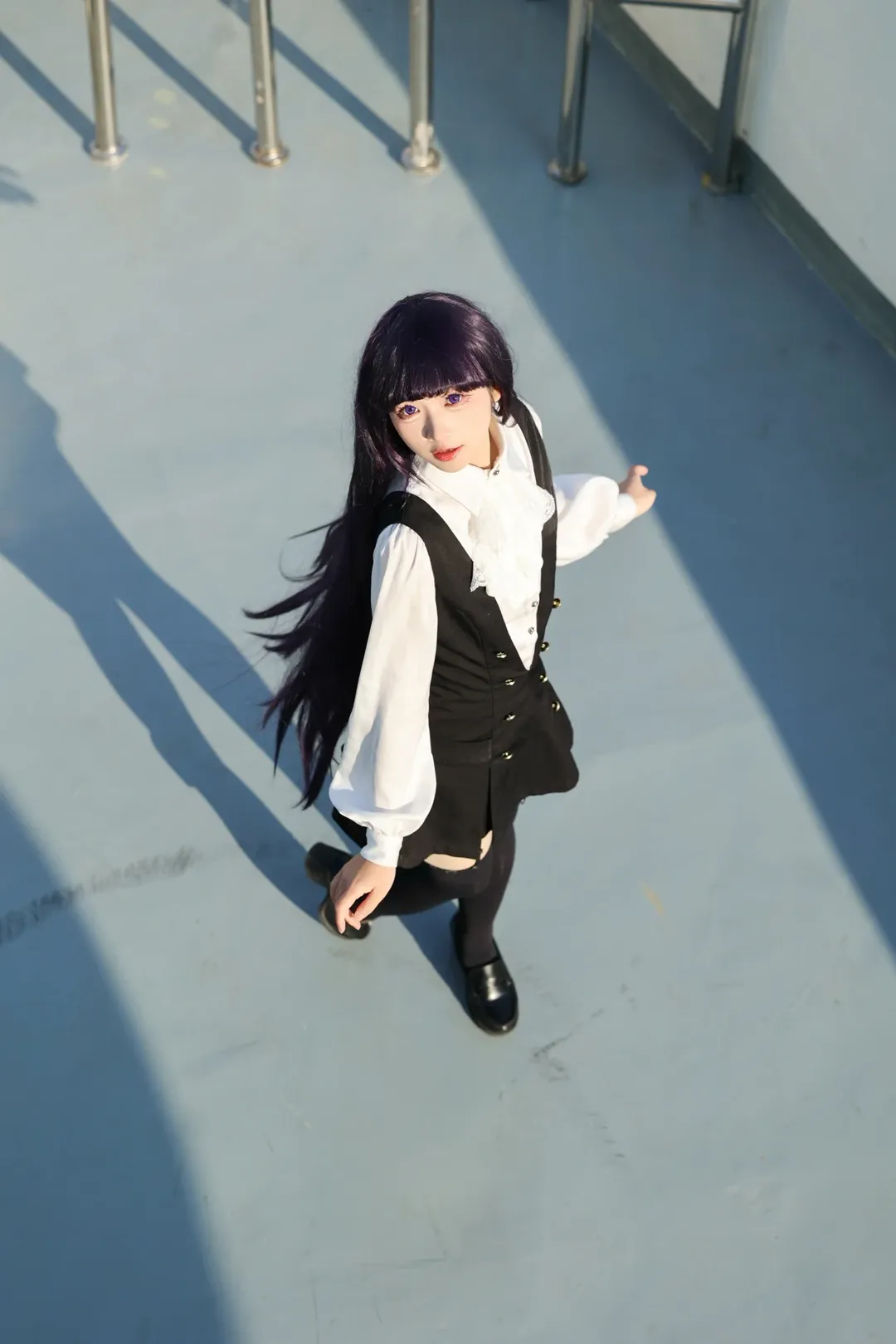 凛凛蝶cos, 妖狐仆, cosplay日常, 二次元穿搭, 户外人像 - 第6张