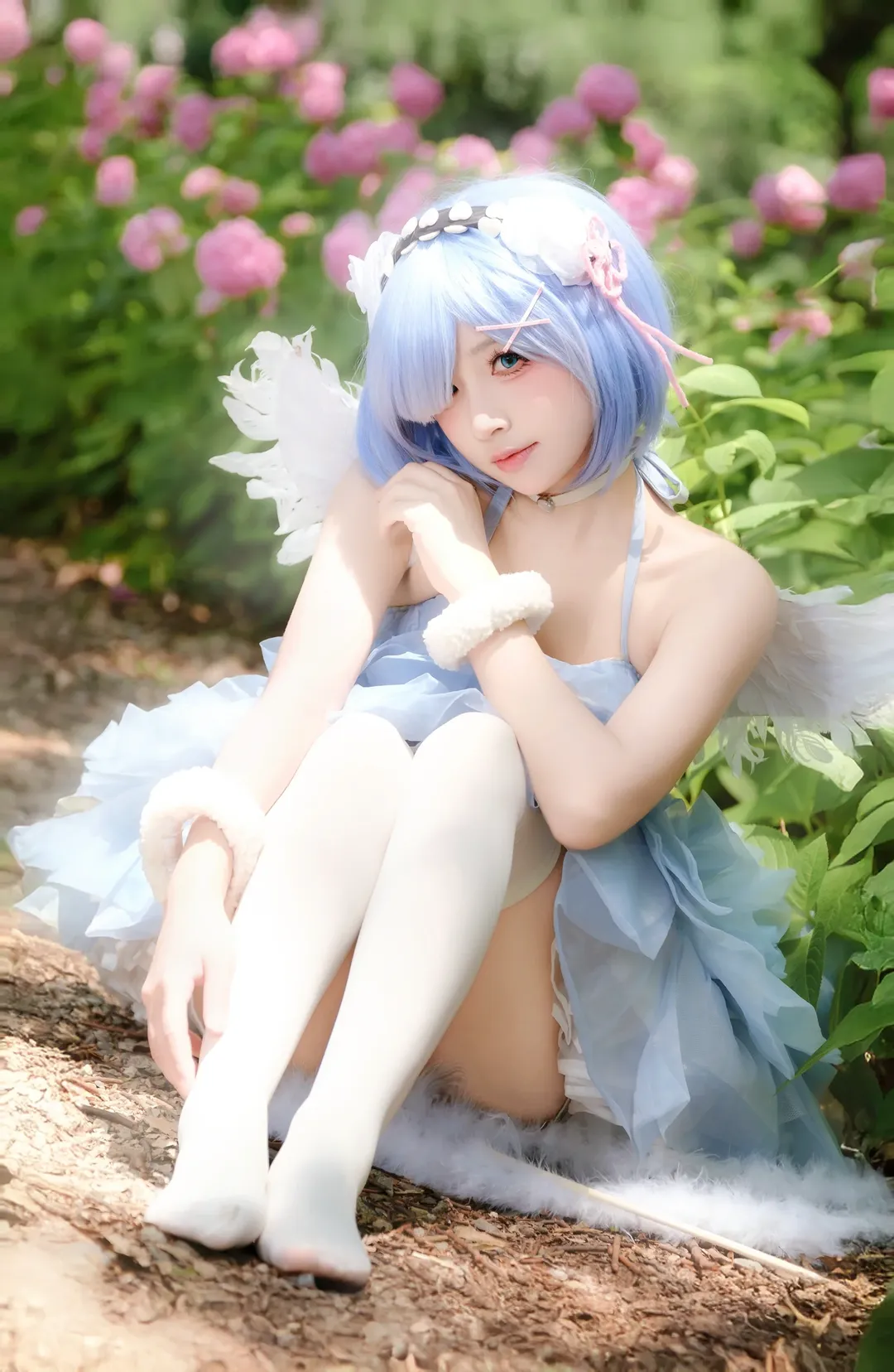 cosplay, 繡球花, 雷姆cos, Re從零開始的異世界生活, 雷姆
