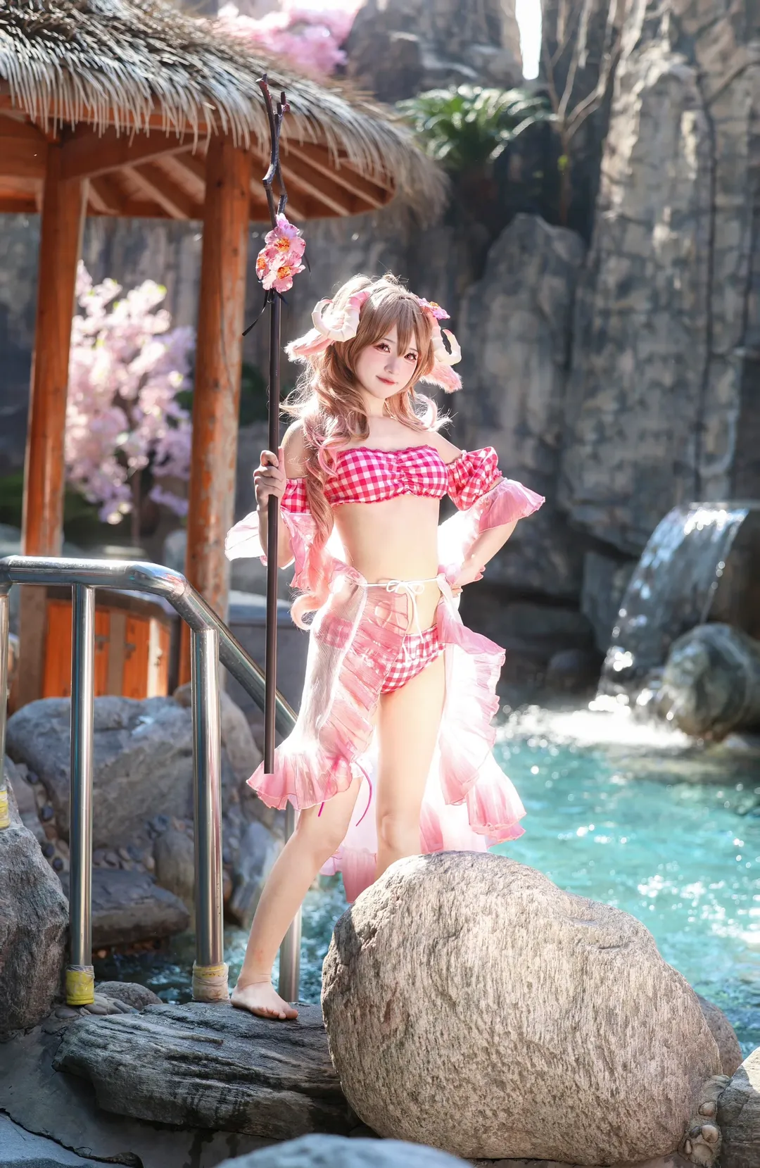 户外摄影, 二次元cosplay, 明日方舟, 艾雅法拉cos, 夏日泳装cos - 第3张