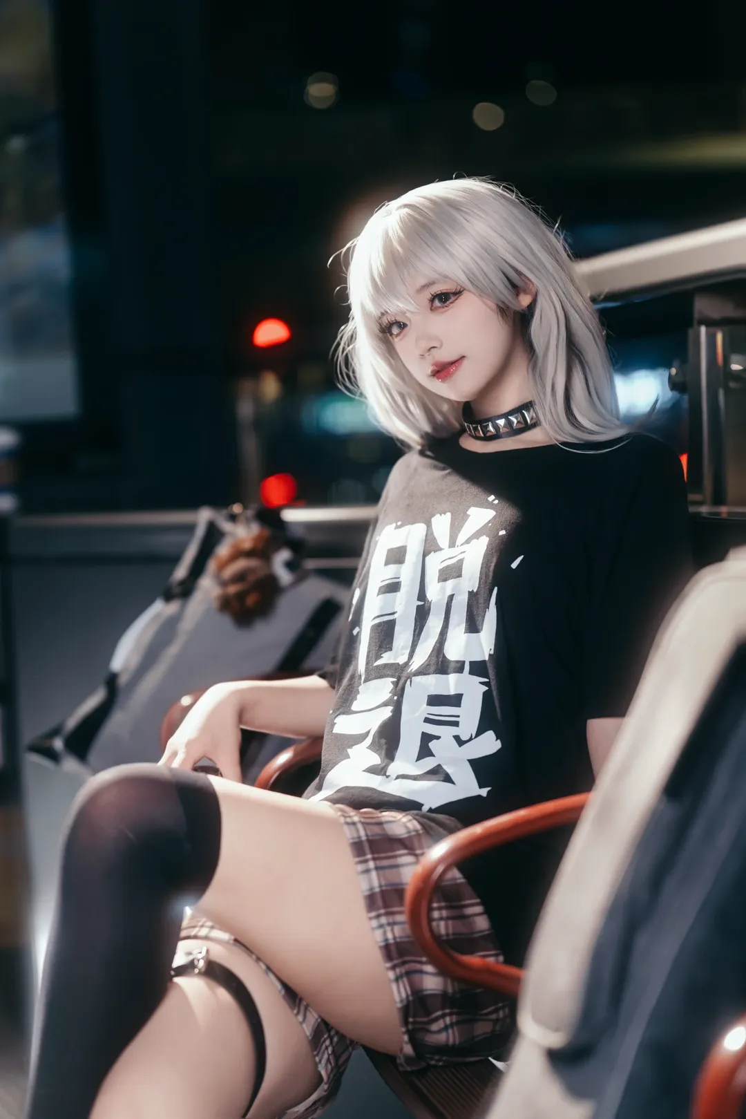 Night portrait, Anime-style fashion, Cosplay photos, Kawaragi Momoka cosplay, GIRLS BAND CRY - Image 1