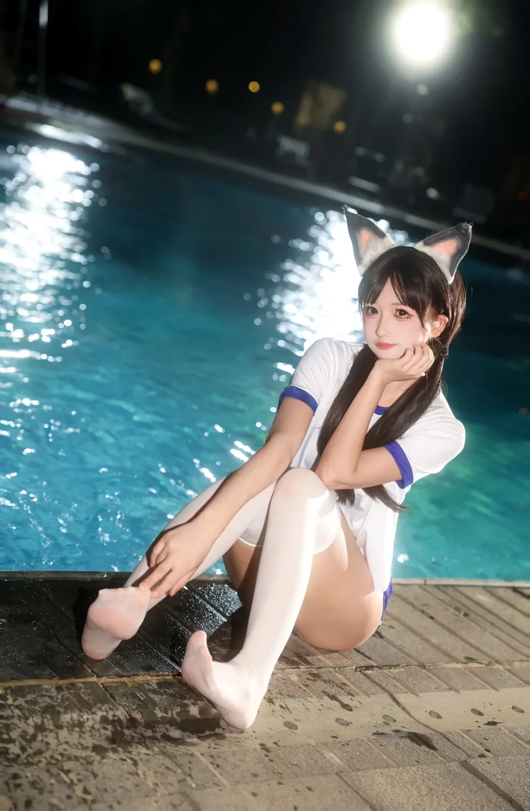 二次元摄影, 永劫无间, 夜景人像, 胡桃cos, 泳衣cos - 第1张