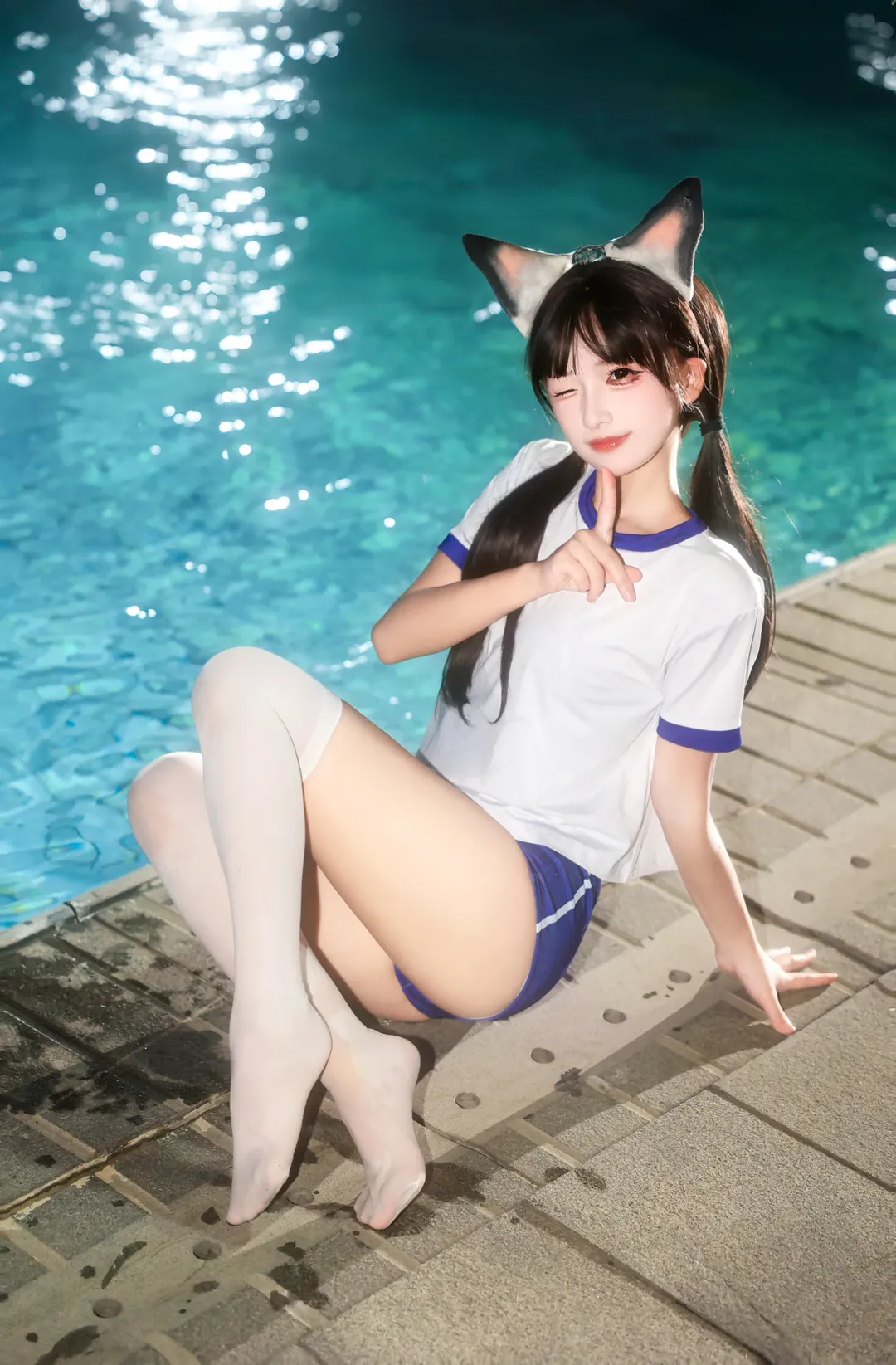 二次元摄影, 永劫无间, 夜景人像, 胡桃cos, 泳衣cos - 第5张