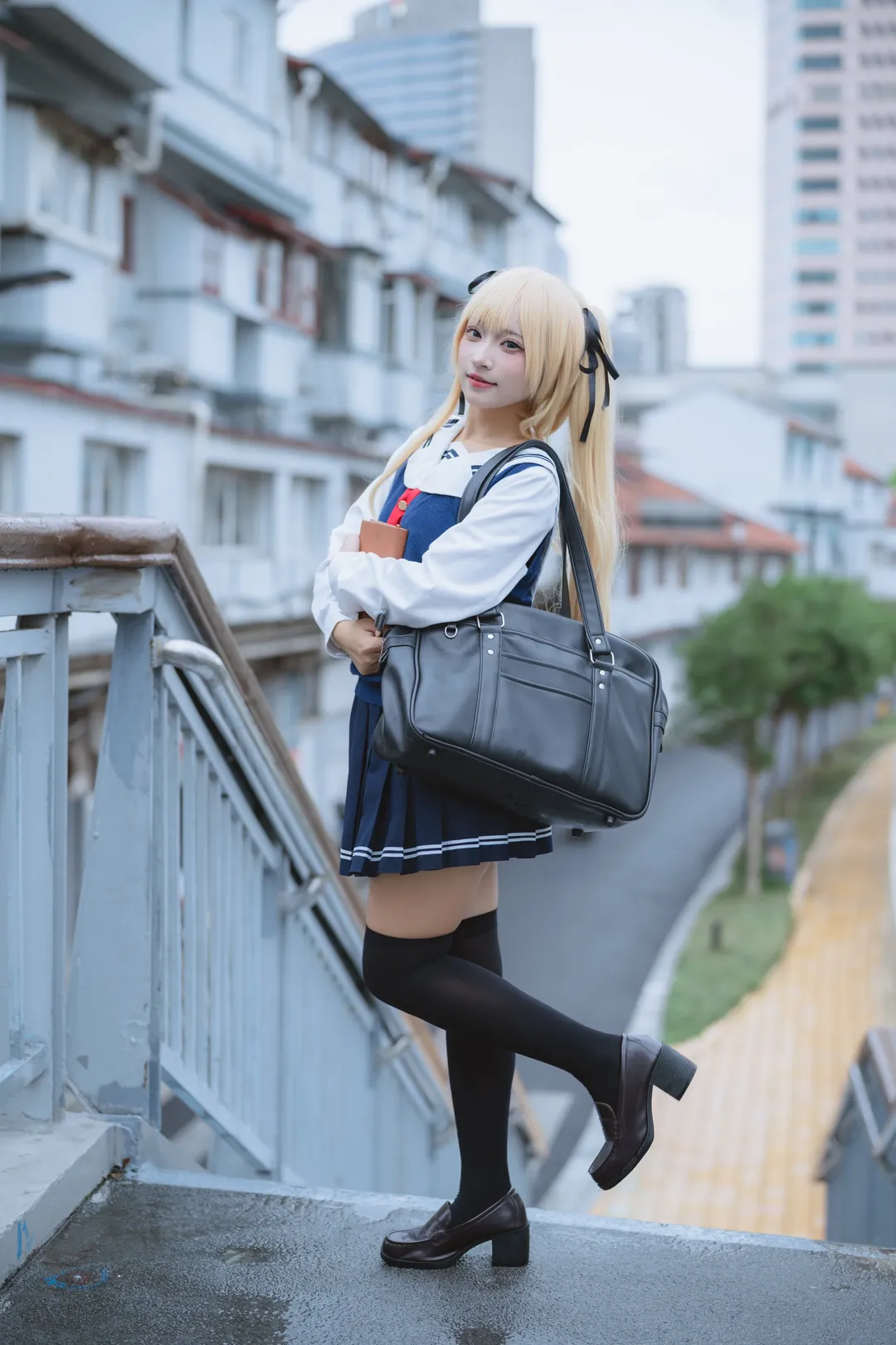 路人女主的养成方法, 水手服, 英梨梨cos, 金发双马尾, 校园风cos - 第2张