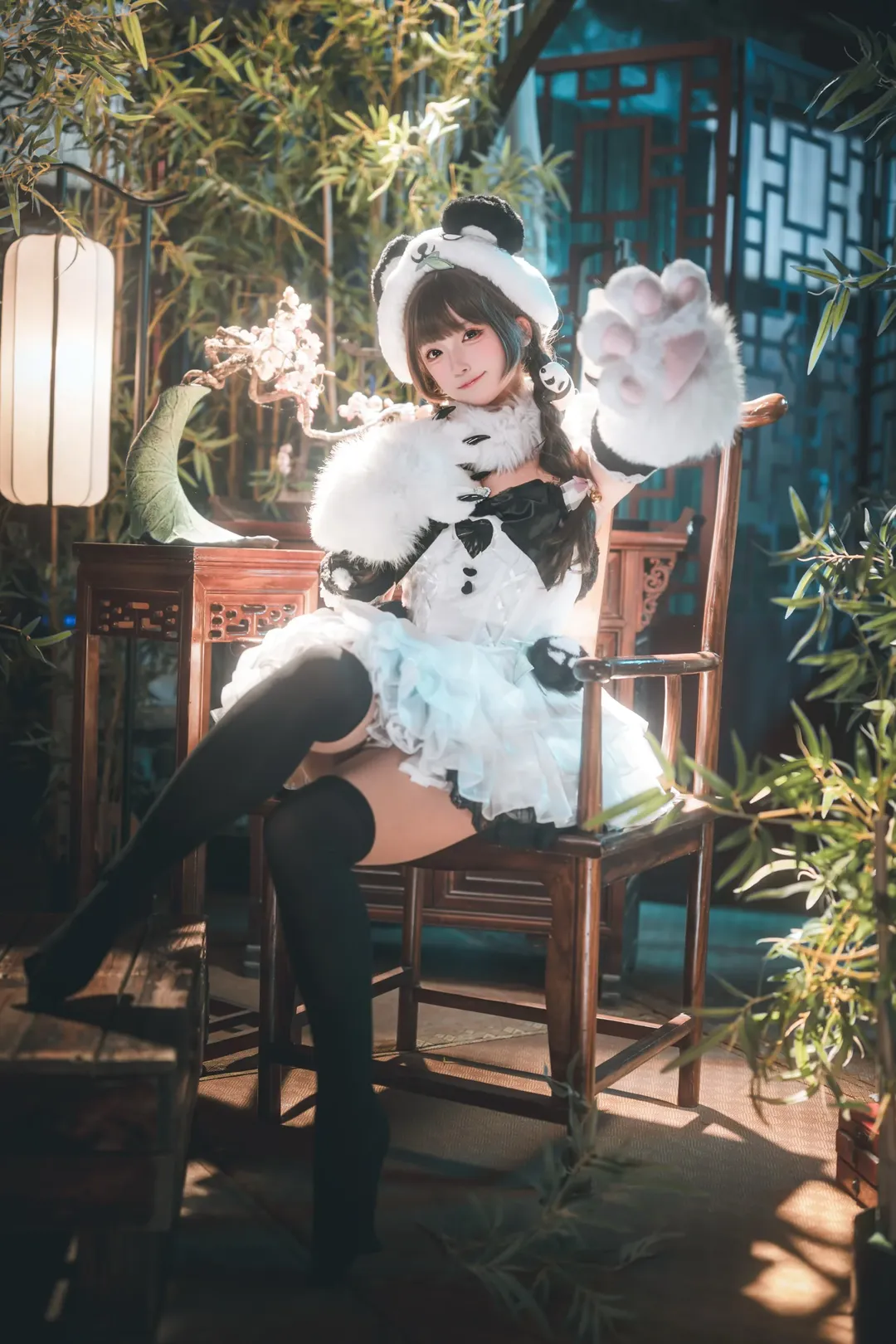 永劫无间, 二次元cosplay, 国风摄影, 沈妙cos, 熊猫女仆装 - 第3张