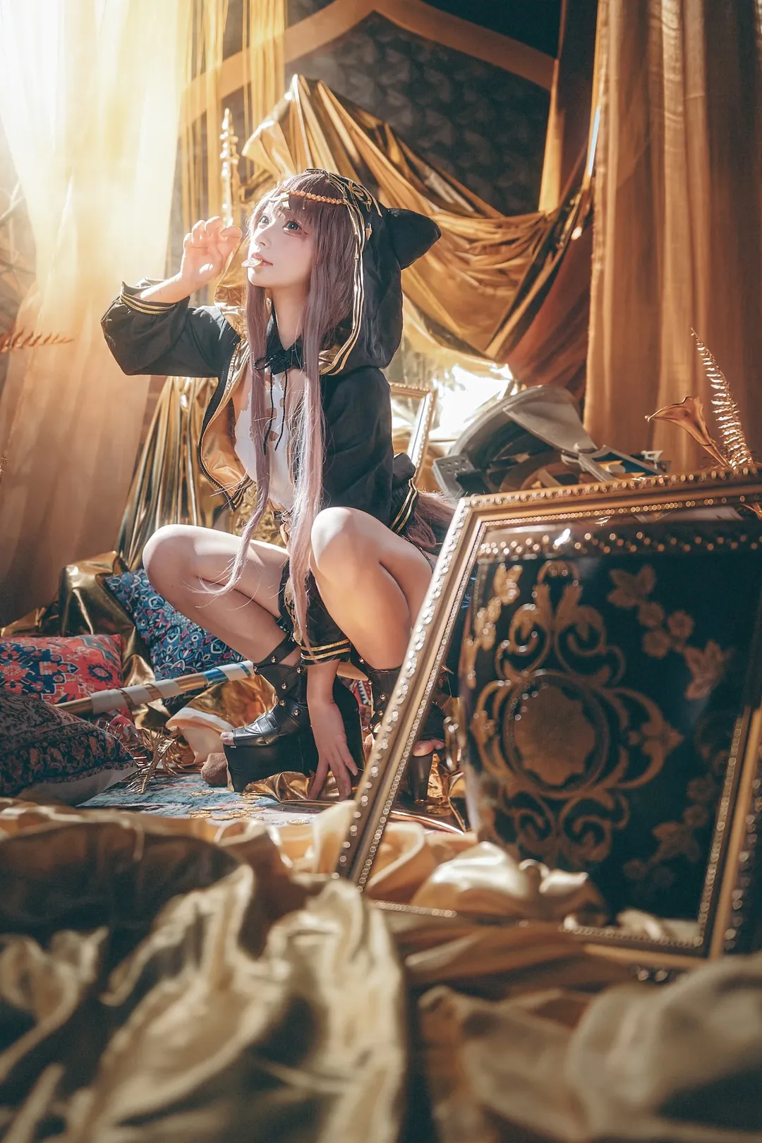 明日方舟, 佩佩cos, cosplay摄影, 明日方舟cos, 金色主题 - 第2张
