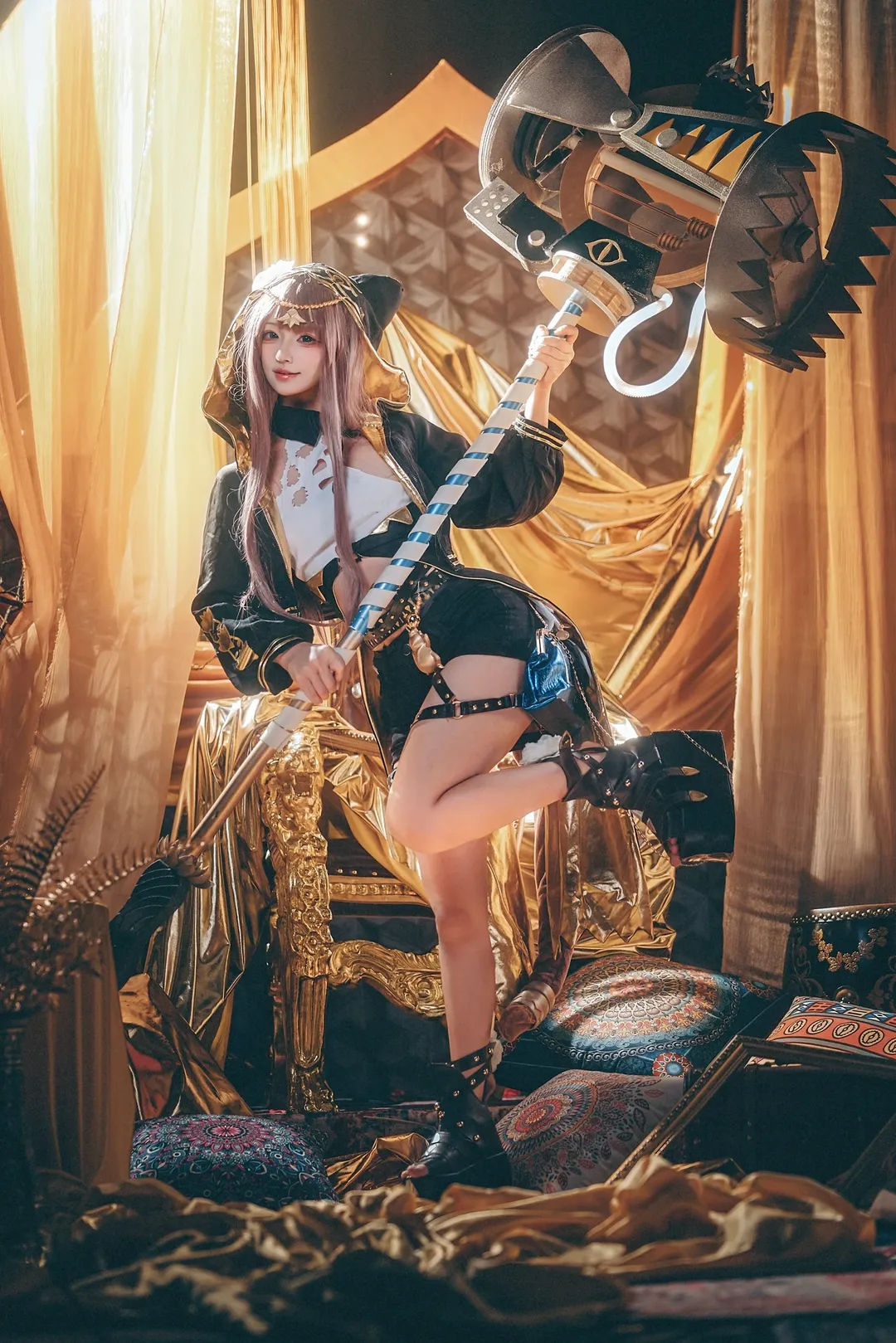 明日方舟, 佩佩cos, cosplay摄影, 明日方舟cos, 金色主题 - 第4张