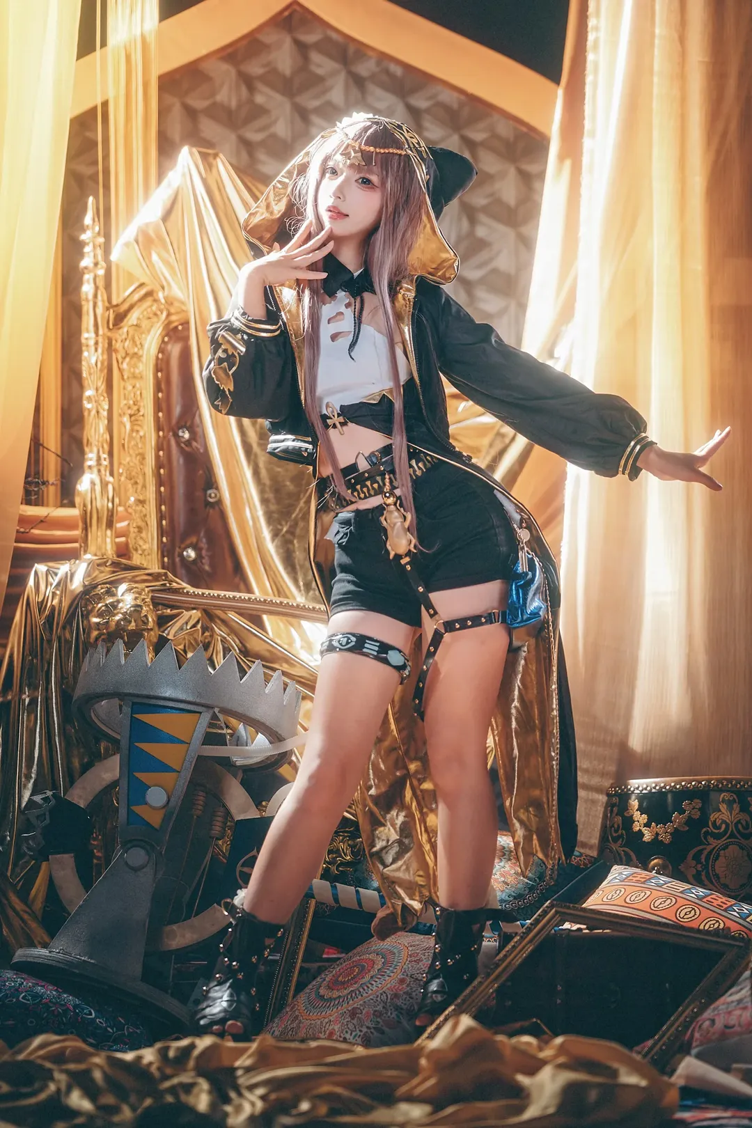 明日方舟, 佩佩cos, cosplay摄影, 明日方舟cos, 金色主题