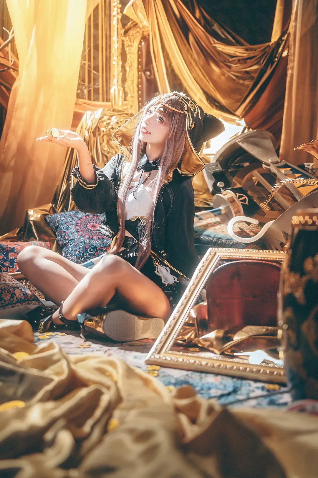 明日方舟, 佩佩cos, cosplay摄影, 明日方舟cos, 金色主题 - 第6张