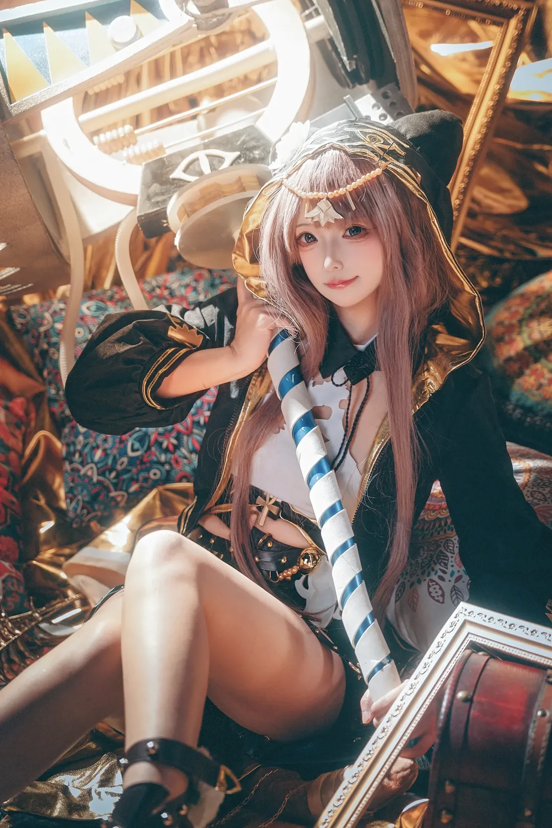 明日方舟, 佩佩cos, cosplay摄影, 明日方舟cos, 金色主题 - 第7张