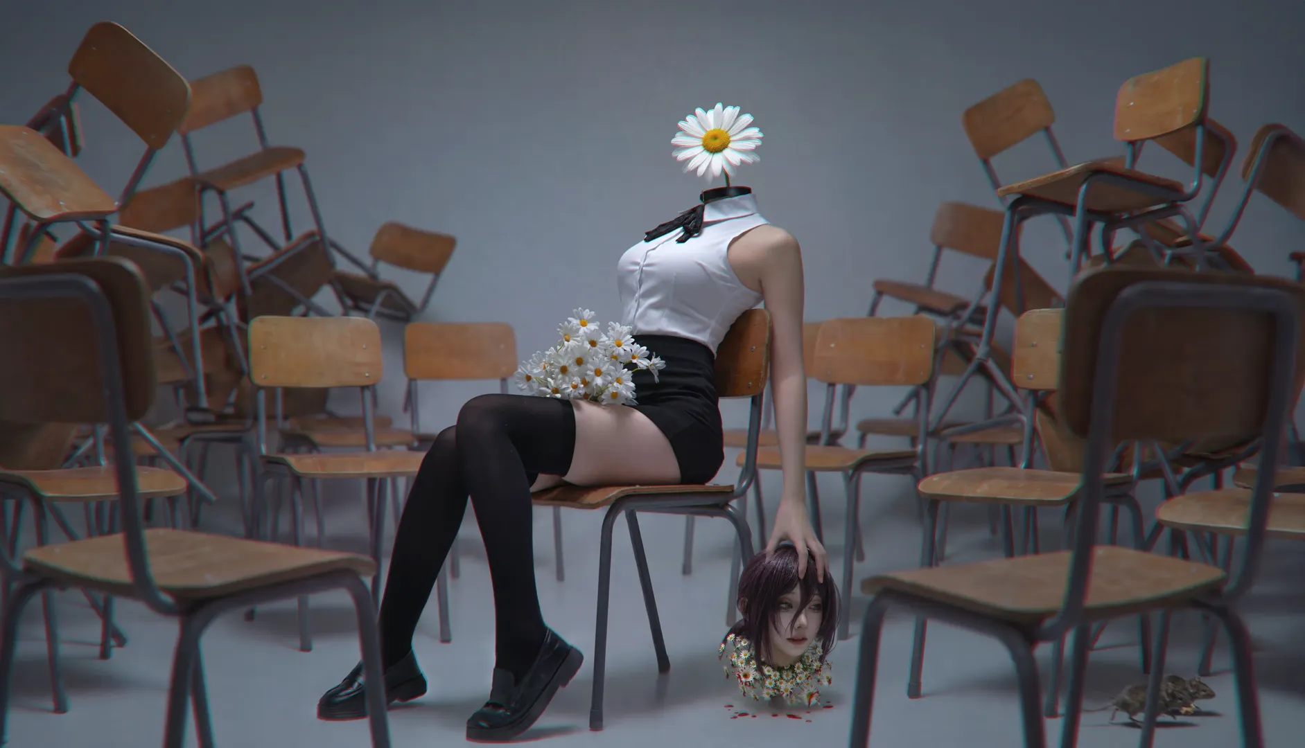 蕾塞cos, 电锯人, cosplay摄影, 二次元还原, 漫改cos