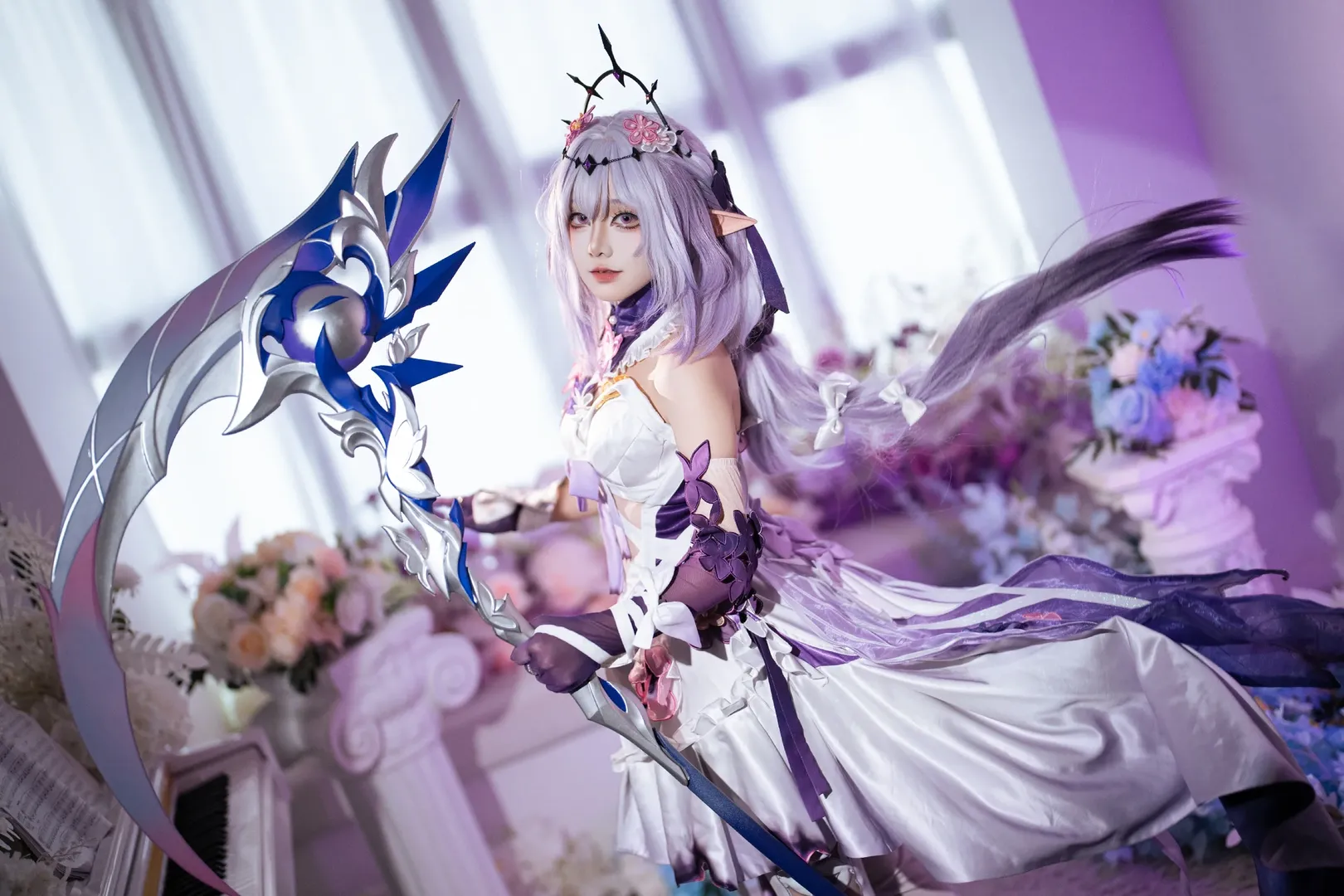 崩坏星穹铁道, 遐蝶cos, 二次元cos, cosplay正片, 花海写真 - 第1张
