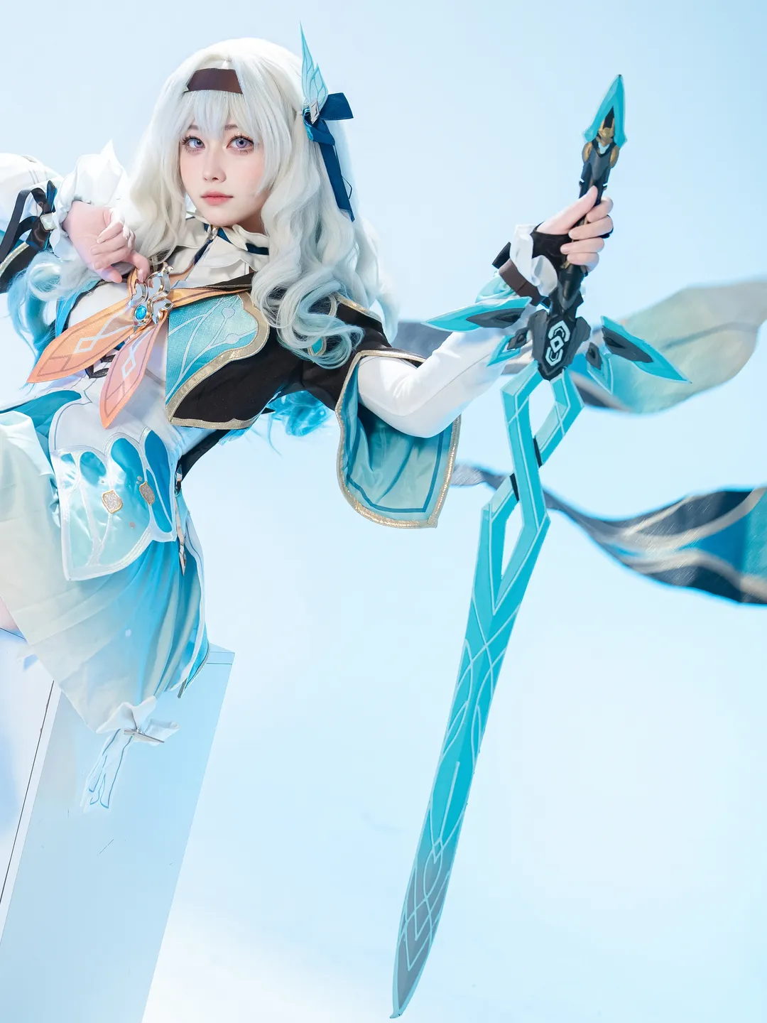 cosplay, 崩坏：星穹铁道, 流萤cos, 雪地场景, 高还原 - 第2张