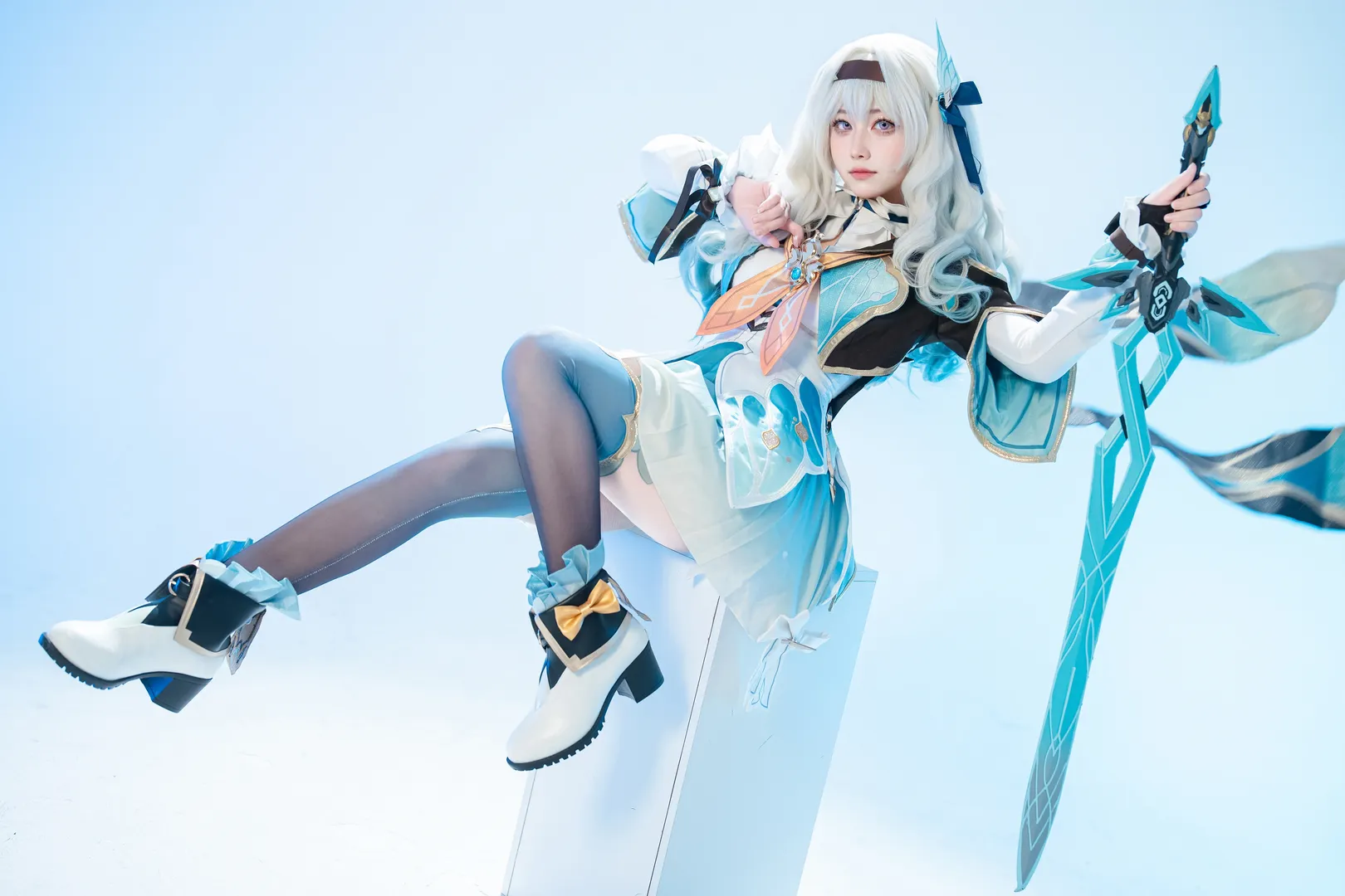 cosplay, Honkai: Star Rail, Firefly cosplay, Snow scene, High fidelity