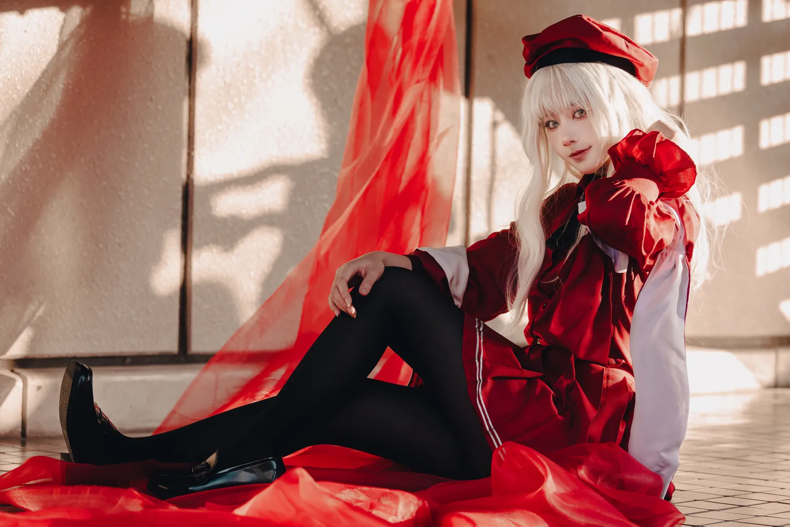 Fate/Grand Order, コスプレ撮影, カレン・オルテンシアのコスプレ, 都市の屋外風景, 赤い紗の光影 - 11枚目