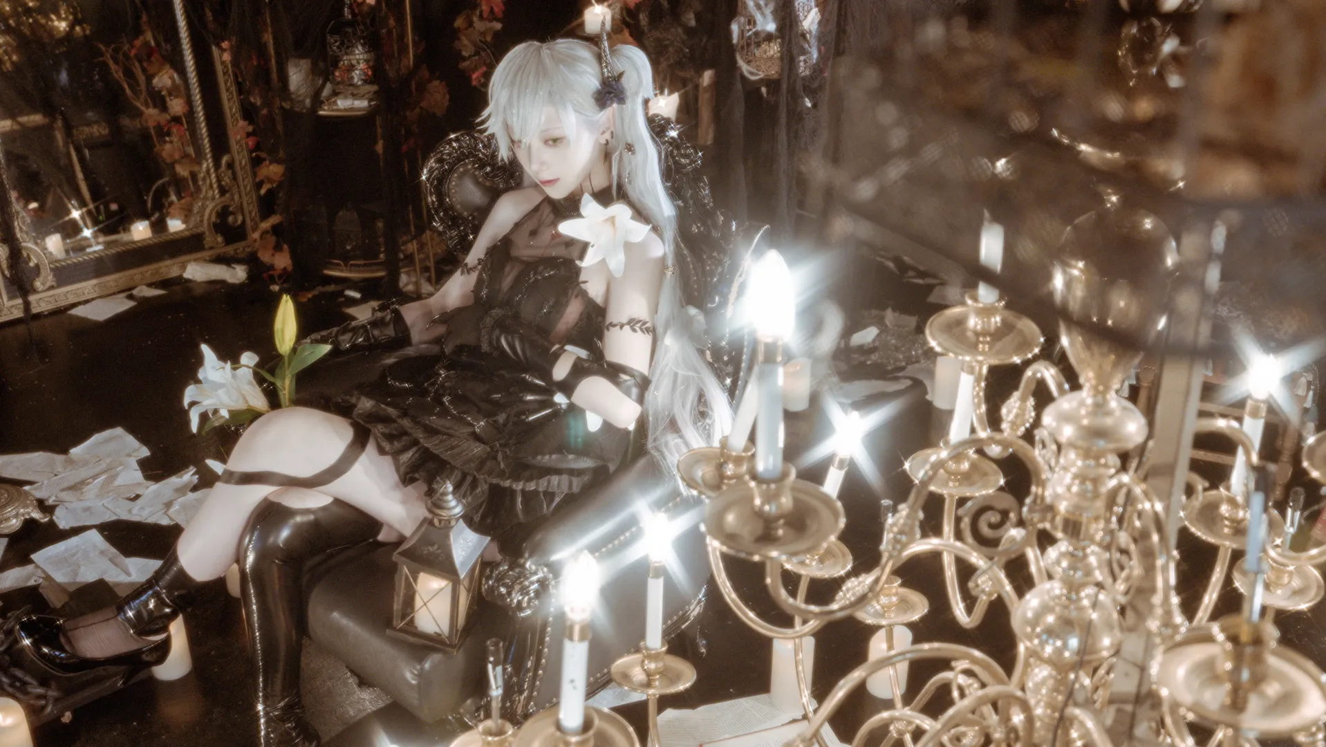 FGO, cosplay摄影, 暗黑哥特风, 莉莉丝cos, 十周年礼服 - 第10张