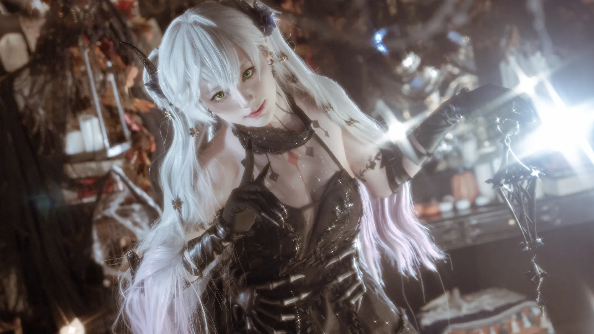 FGO, cosplay摄影, 暗黑哥特风, 莉莉丝cos, 十周年礼服