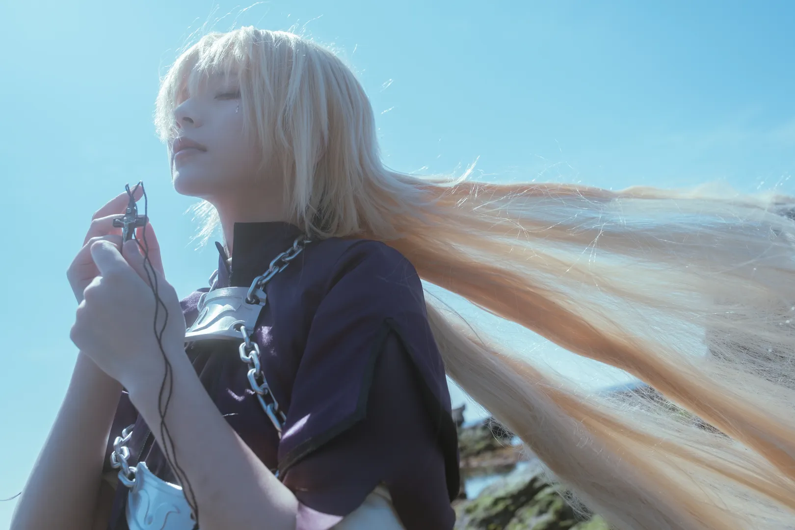 Fate/Grand Order, 圣洁风, 户外cos, cosplay摄影, 贞德cos