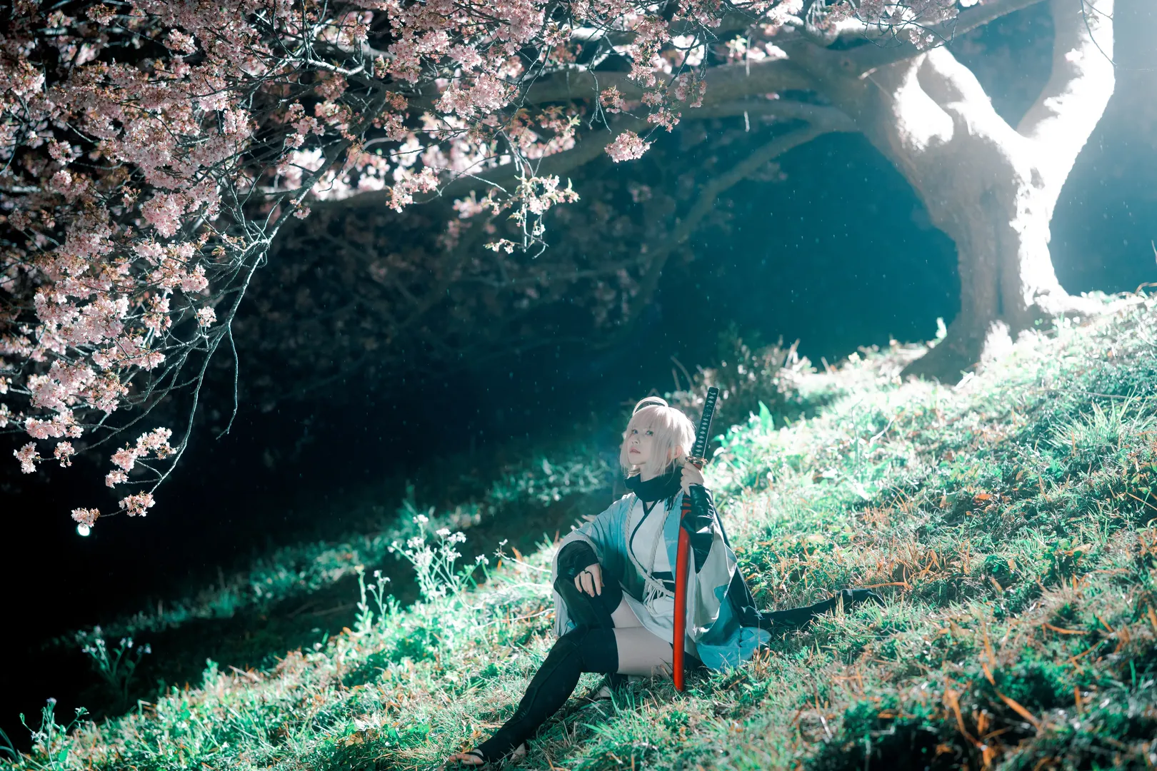 樱花摄影, 冲田总司cos, fgo, 加州清光, 剑道风 - 第10张