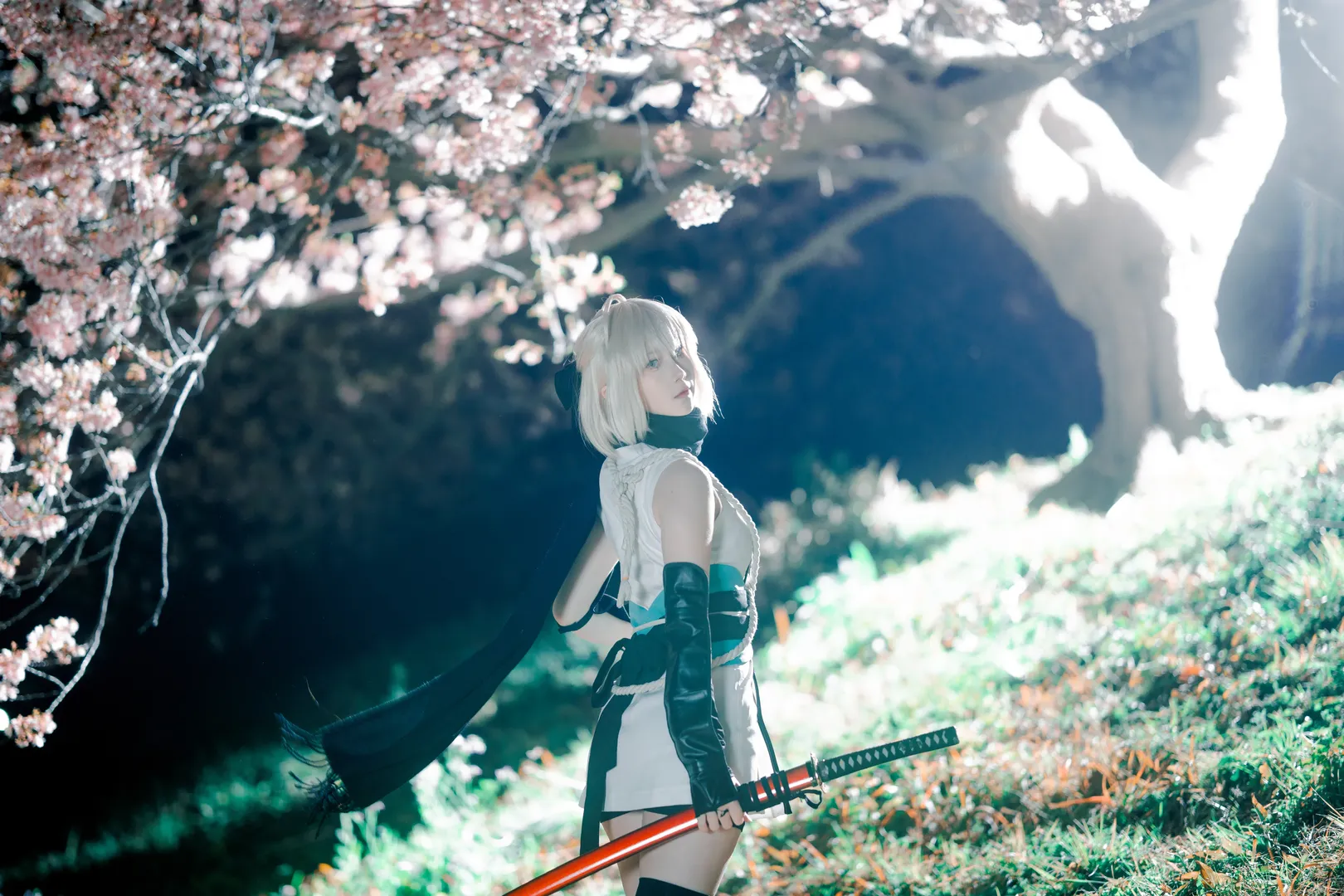 樱花摄影, 冲田总司cos, fgo, 加州清光, 剑道风 - 第11张