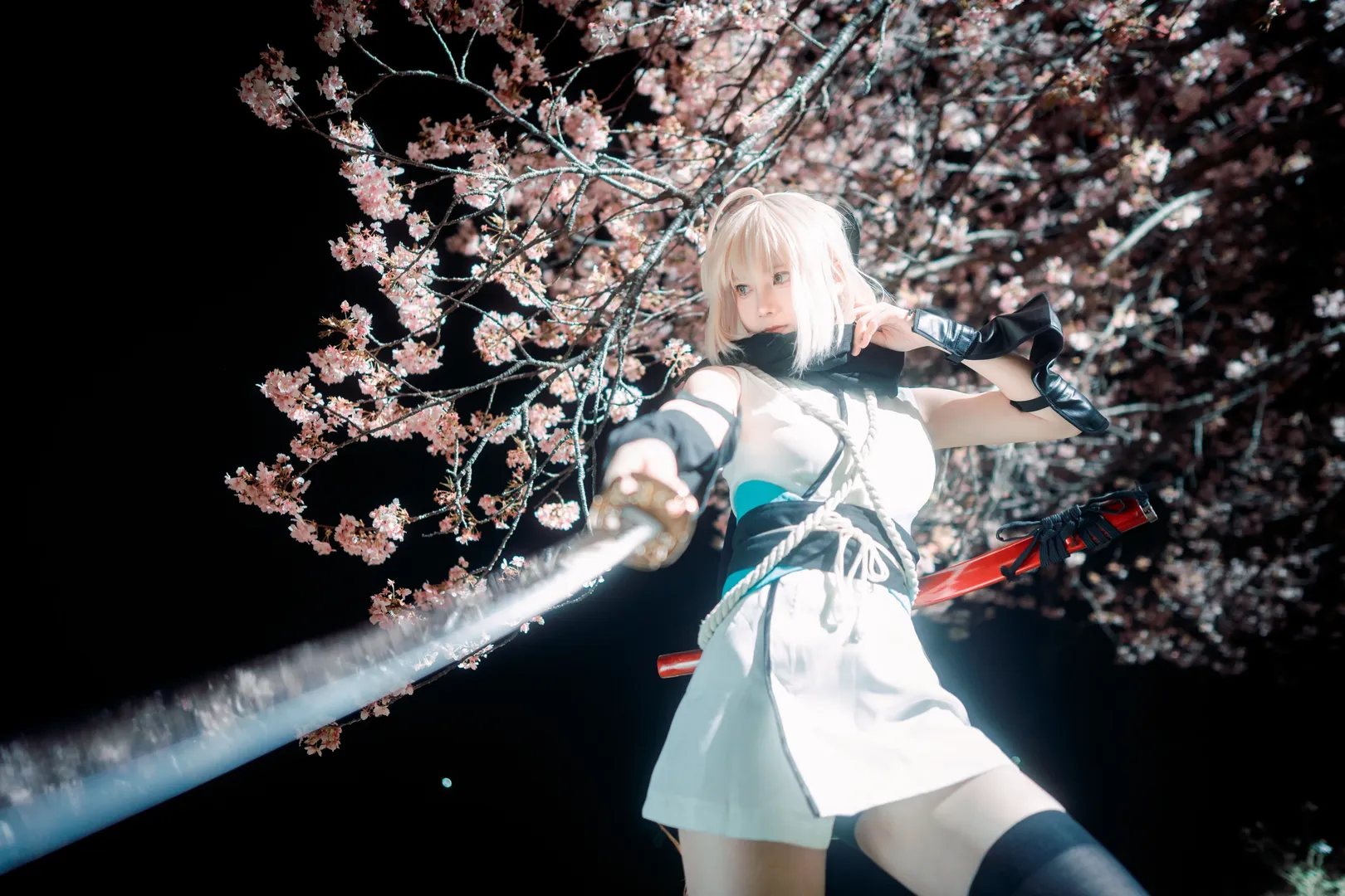 樱花摄影, 冲田总司cos, fgo, 加州清光, 剑道风 - 第13张