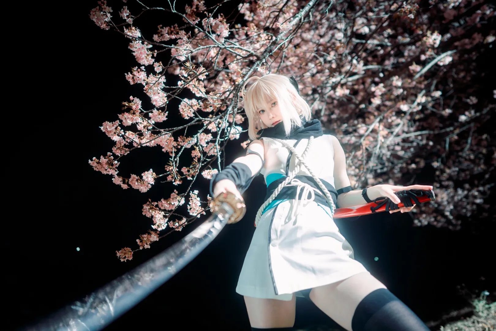 樱花摄影, 冲田总司cos, fgo, 加州清光, 剑道风 - 第14张