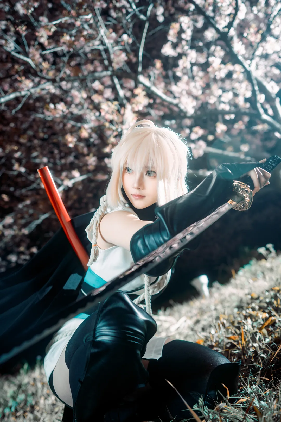 樱花摄影, 冲田总司cos, fgo, 加州清光, 剑道风 - 第15张