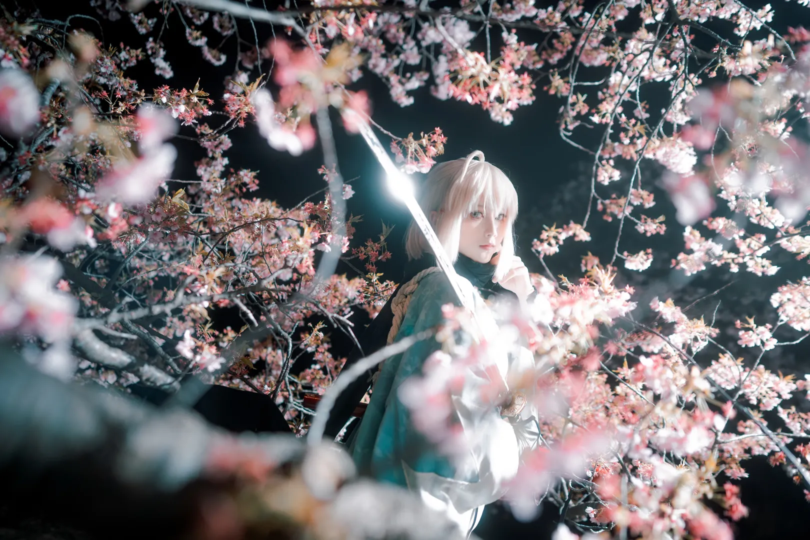 樱花摄影, 冲田总司cos, fgo, 加州清光, 剑道风 - 第7张