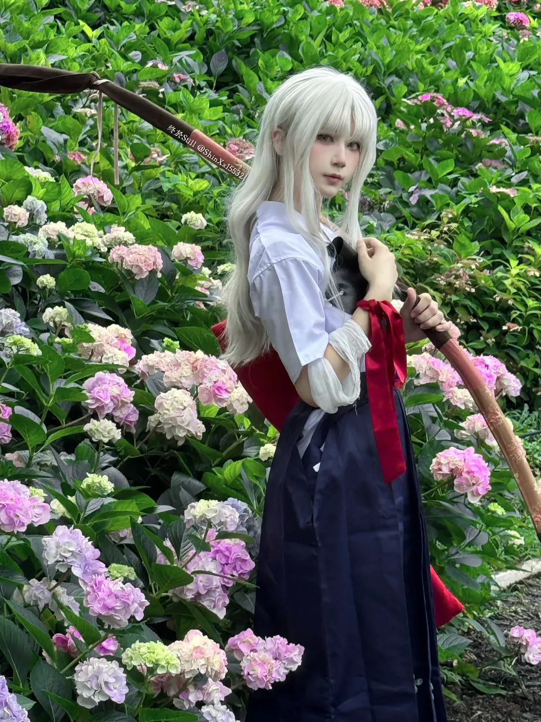 Fate/Grand Order, 绣球花写真, Coser日常, 卡莲奥尔黛西亚cos, 弓道cos